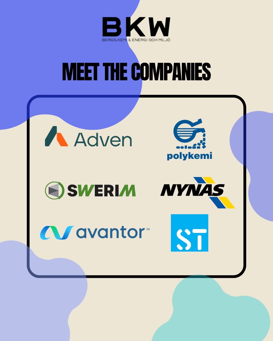 H&auml;r kommer f&ouml;rsta delen av introduktioner till v&aring;ra silver f&ouml;retag! 🥰 Alla dessa samt m&aring;nga fler kommer ni f&aring; tr&auml;ffa den 19/2-2026 kl.10-15 i Nymble! #BKW2026