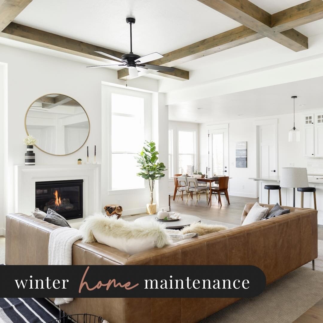 While I SO wish the mild temps of fall would last a tad longer, winter is just a few short days away. ⁣
⁣
For this week&rsquo;s Fix-It Up Friday, get your home tucked-in tight for the frosty days ahead with these home maintenance tips:⁣
⁣
1. Check yo