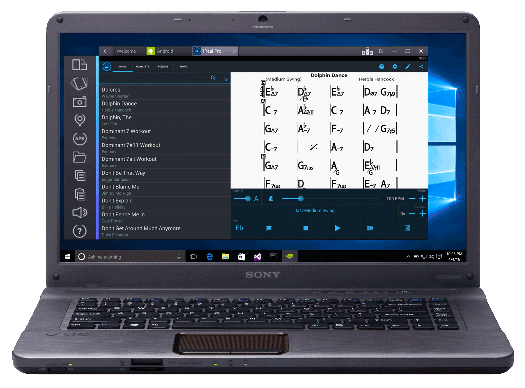 Blue Stacks — iReal Pro