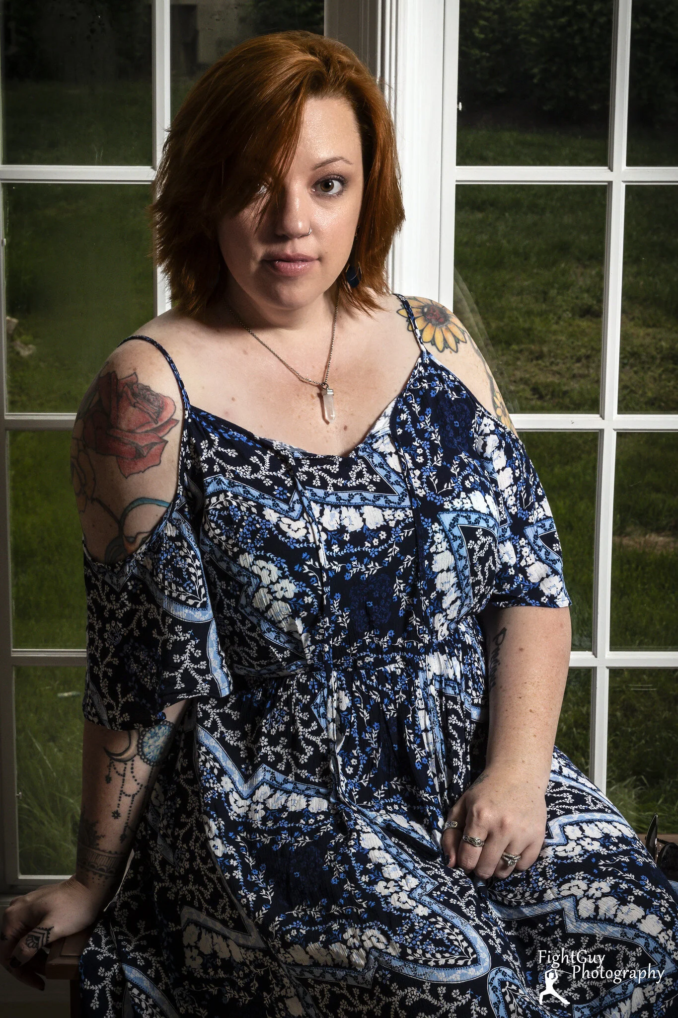 tattooed redhead