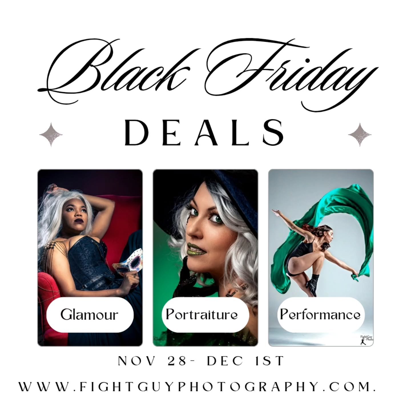 Just a few days away! Jump over to our website to get an email drop with all the details on Friday morning! Sales and deals thru Cyber Monday, then they are gone! Lock in 2025 prices and bonuses now and redeem in 2026!
#photography #GlamourPhotograph
