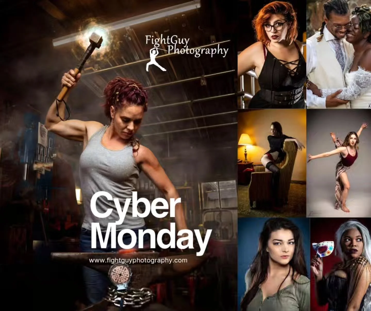 Today's the day, friends! Cyber-Monday deals at FightGuy Photography! Lock in your deal today and schedule your 2026 session on the date that works best for you &mdash; while spots last! Visit our website for all the details! 
#portraitphotography #c