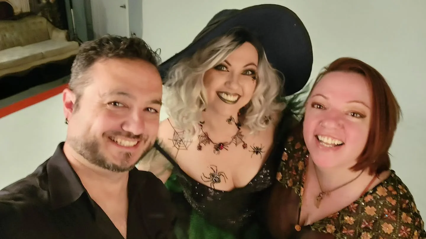 Huge thanks to @msbernadetteb for taking some time and having fun with us in the studio! Two wonderful #witchy looks, coming soon!