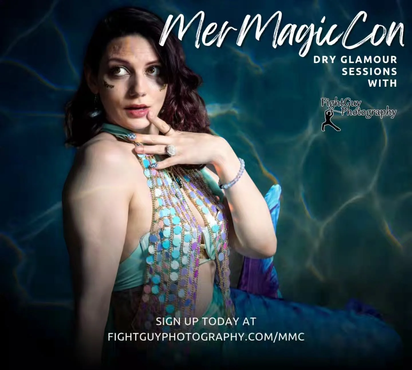 #MerMagicCon draws ever closer! Dont miss out! Join the FGP team for a mini glam sessions or a a red carpet photo session! 
Details and signup on our website! 
#mermaid #studiophotography @mermagiccon