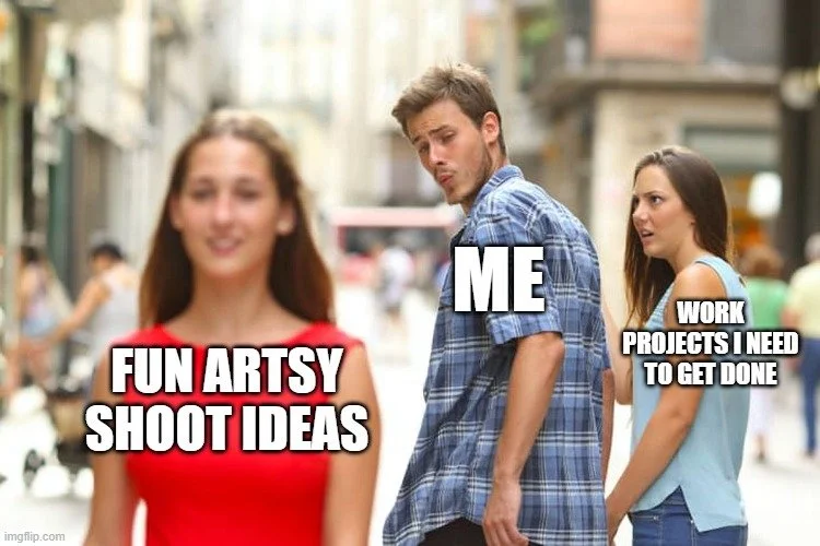 I know, I know, I'm working. Promise! It's just nice out... and I have an artsy mind...