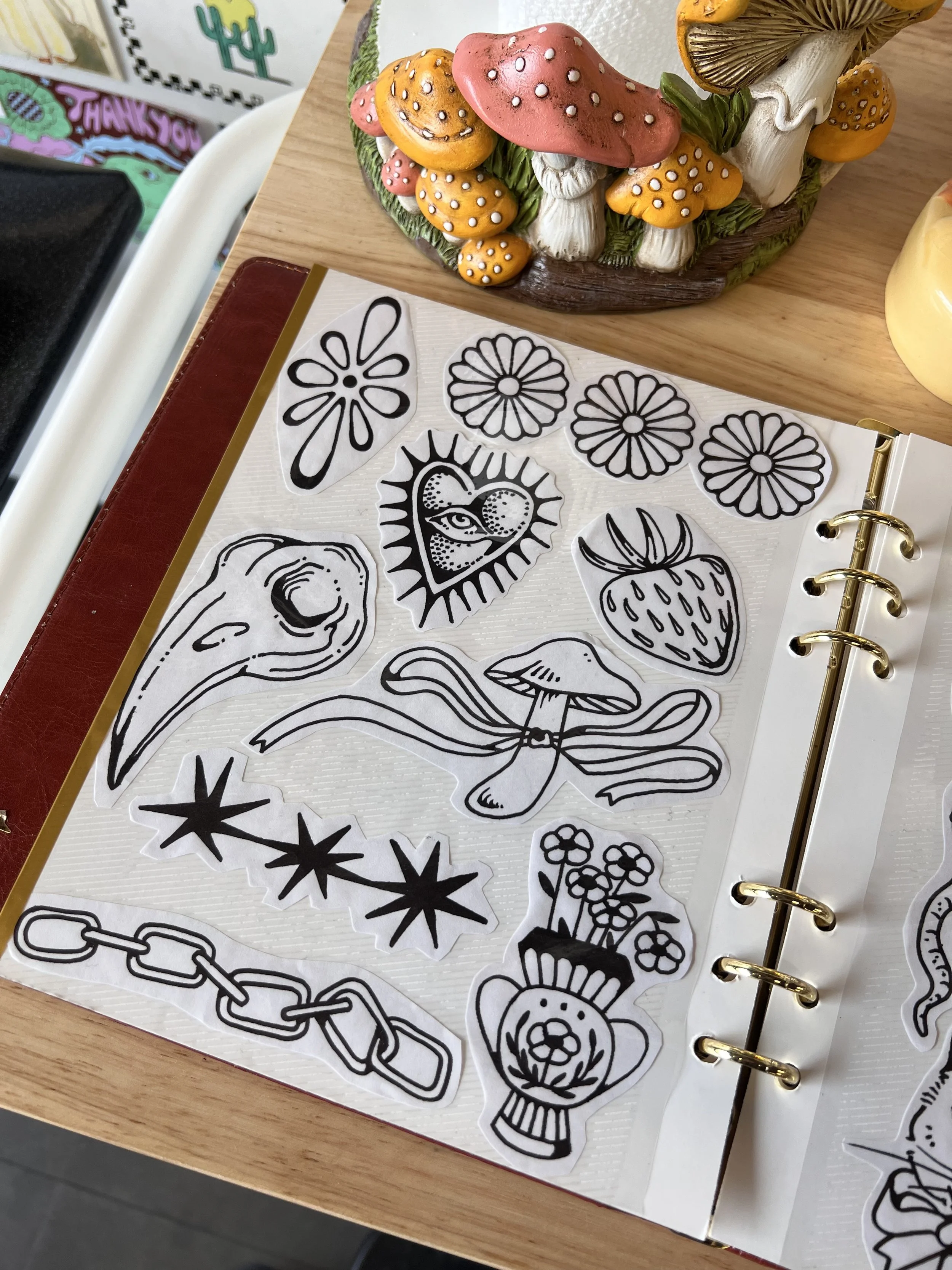 repeatable flash book tattoos ✷ 1hr-3hr options