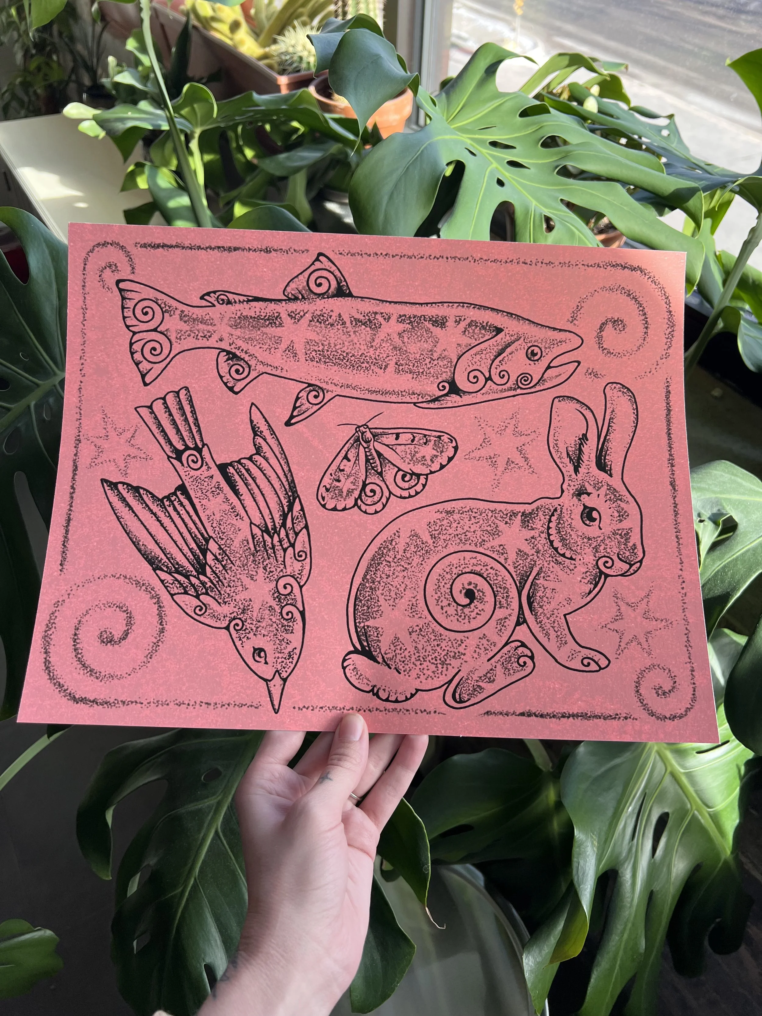 starry critters print ✽ 11x14