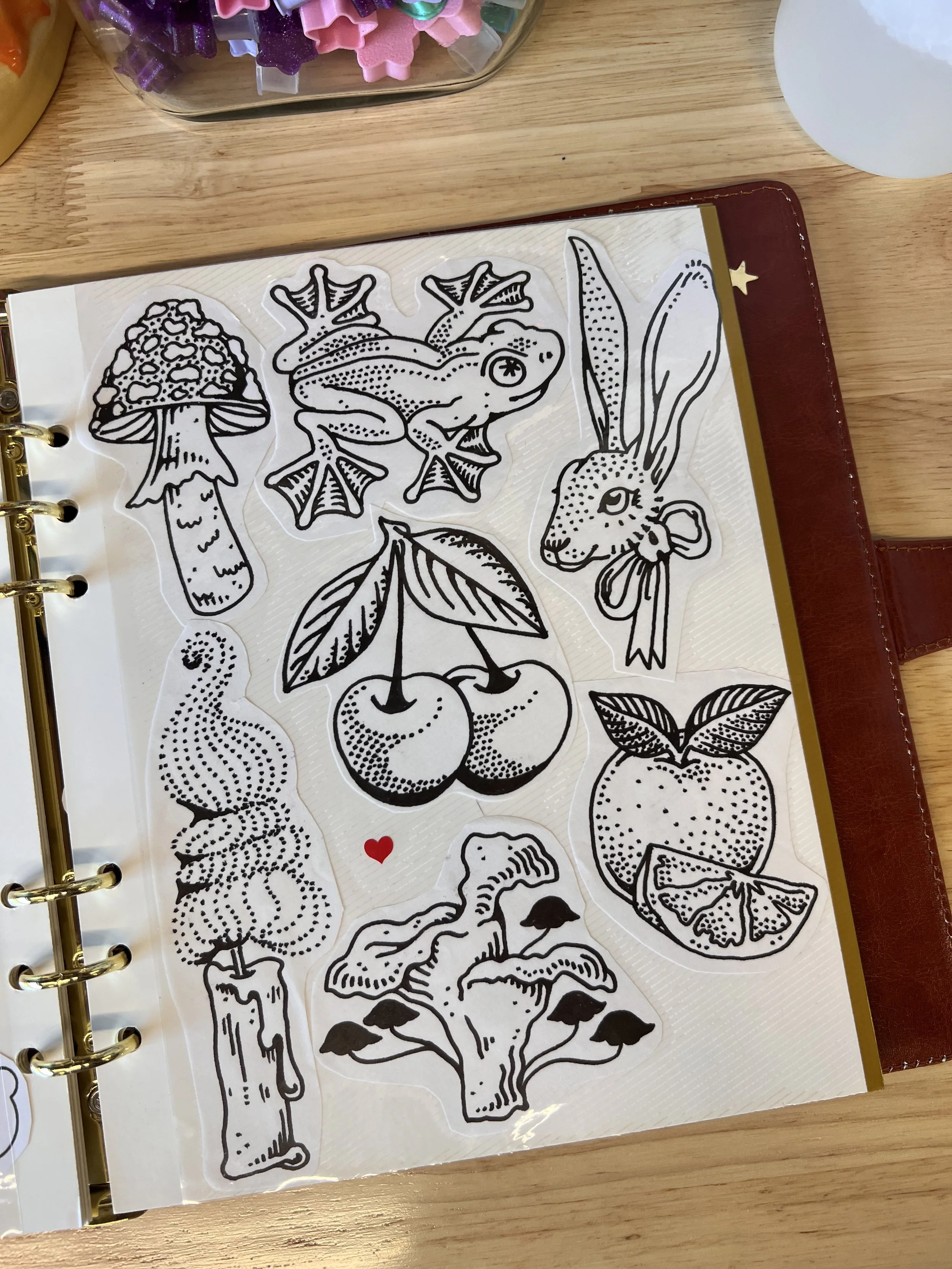 ✷ repeatable flash book tattoos ✷