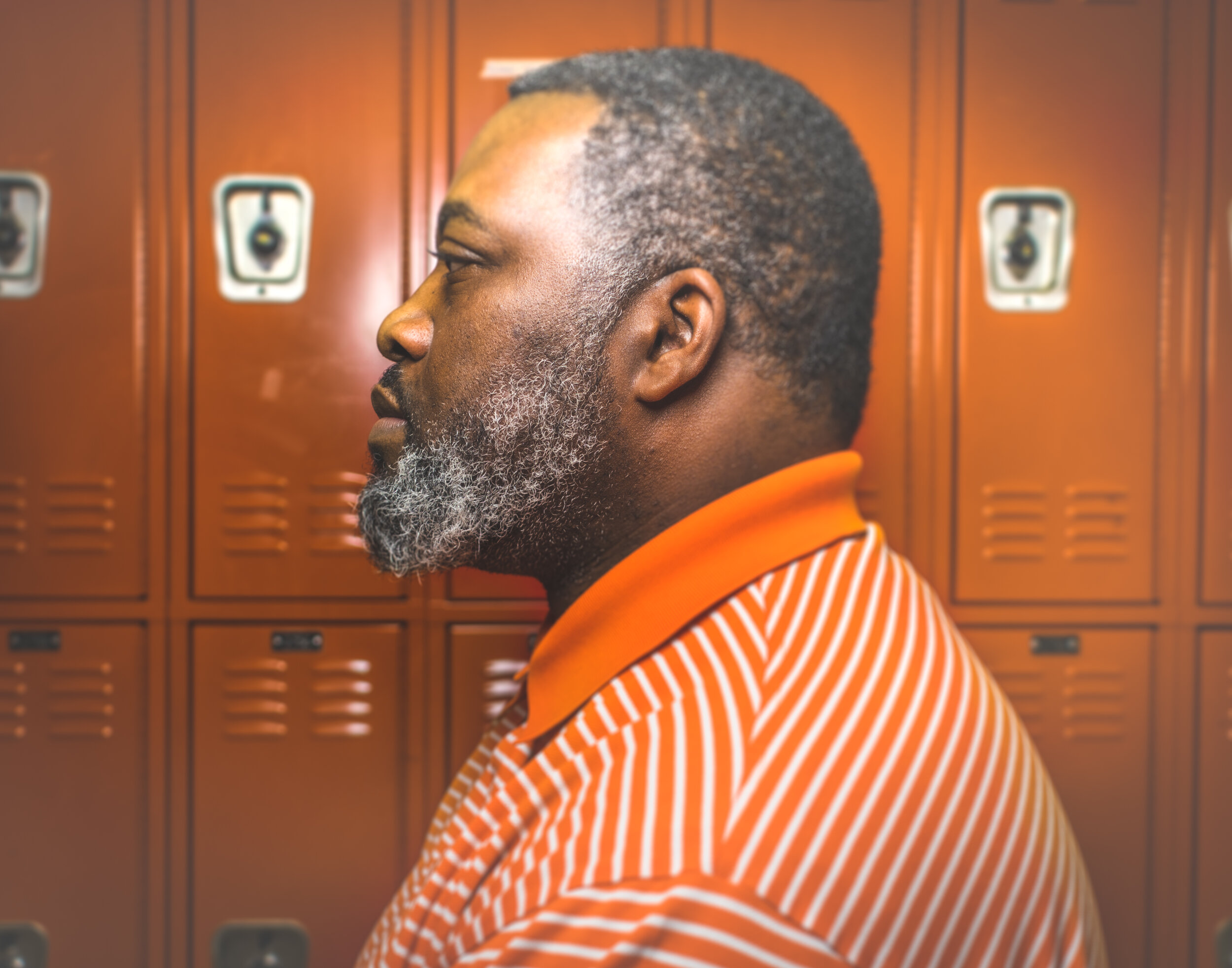 Mac, 40s, says, "...I once interviewed for a job that I was referred to by a white manager. I was qualified and didn't get the job, and not saying because I'm African-American, but there were no people of color in upper level of management as well...