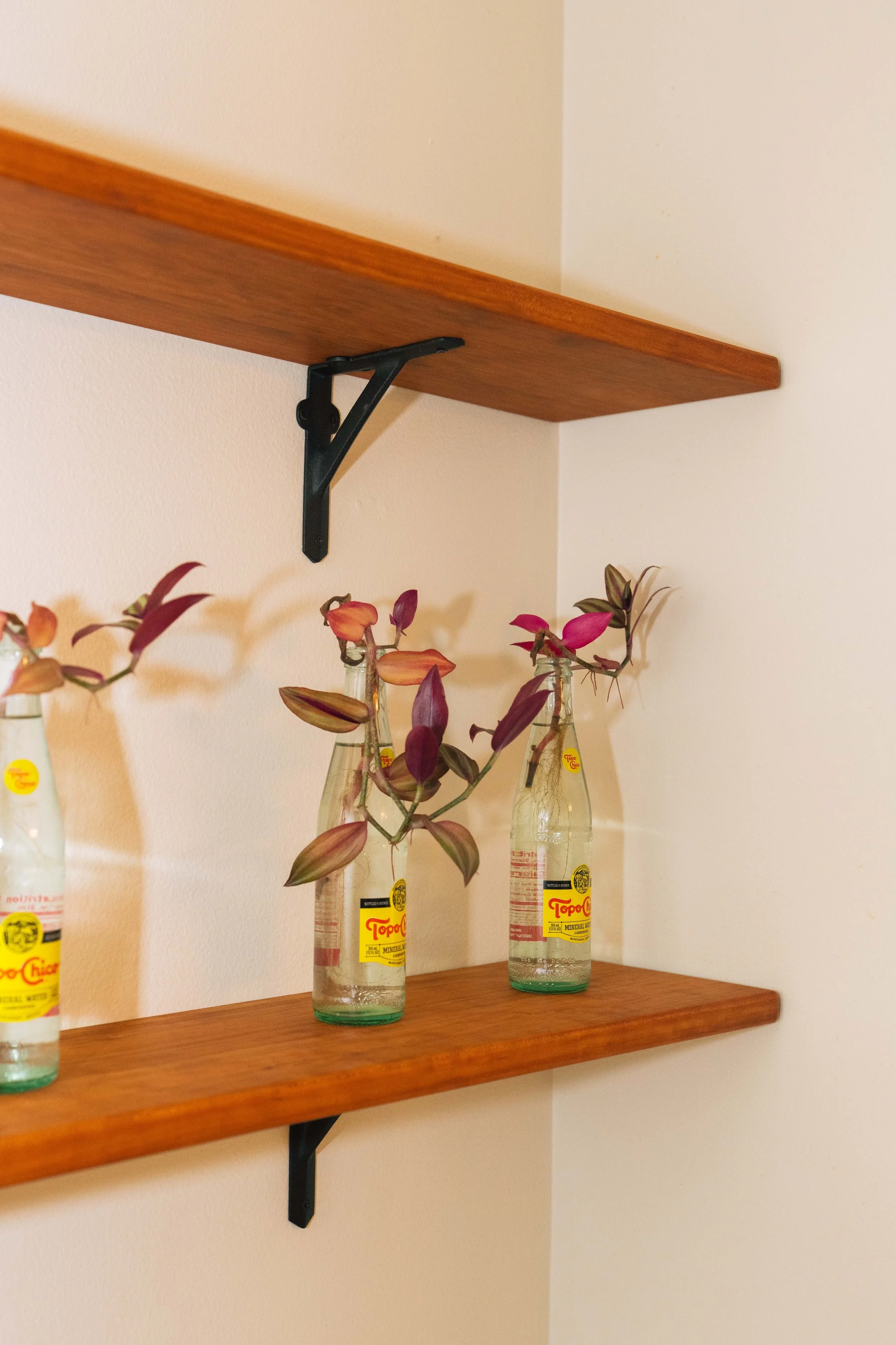 Cherry Shelves with Cast Iron Supports ~ starting @ $450/shelf