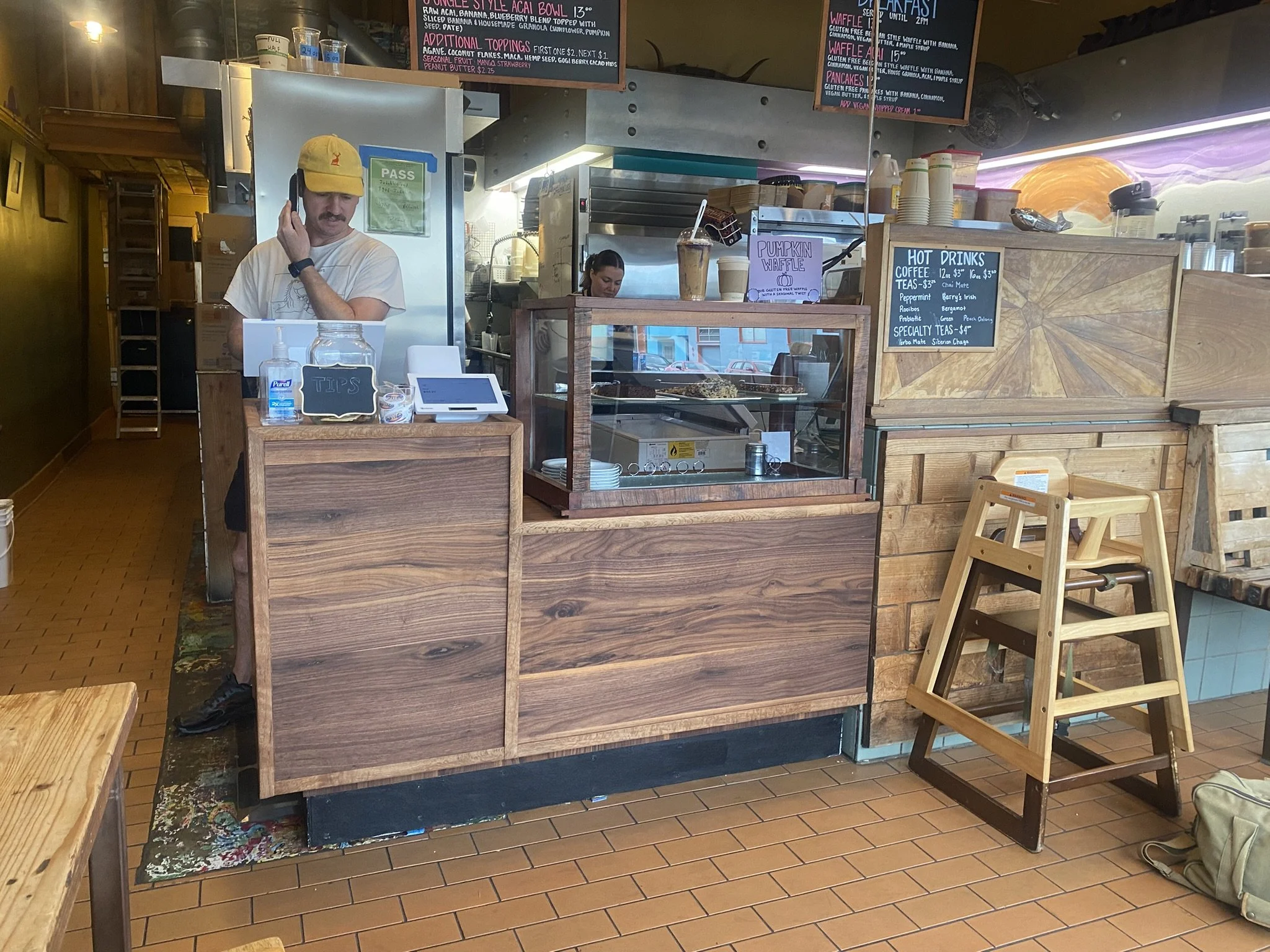 Judahlicious Counter & Display Case in Walnut & Tanoak ~ starting @ $2,600
