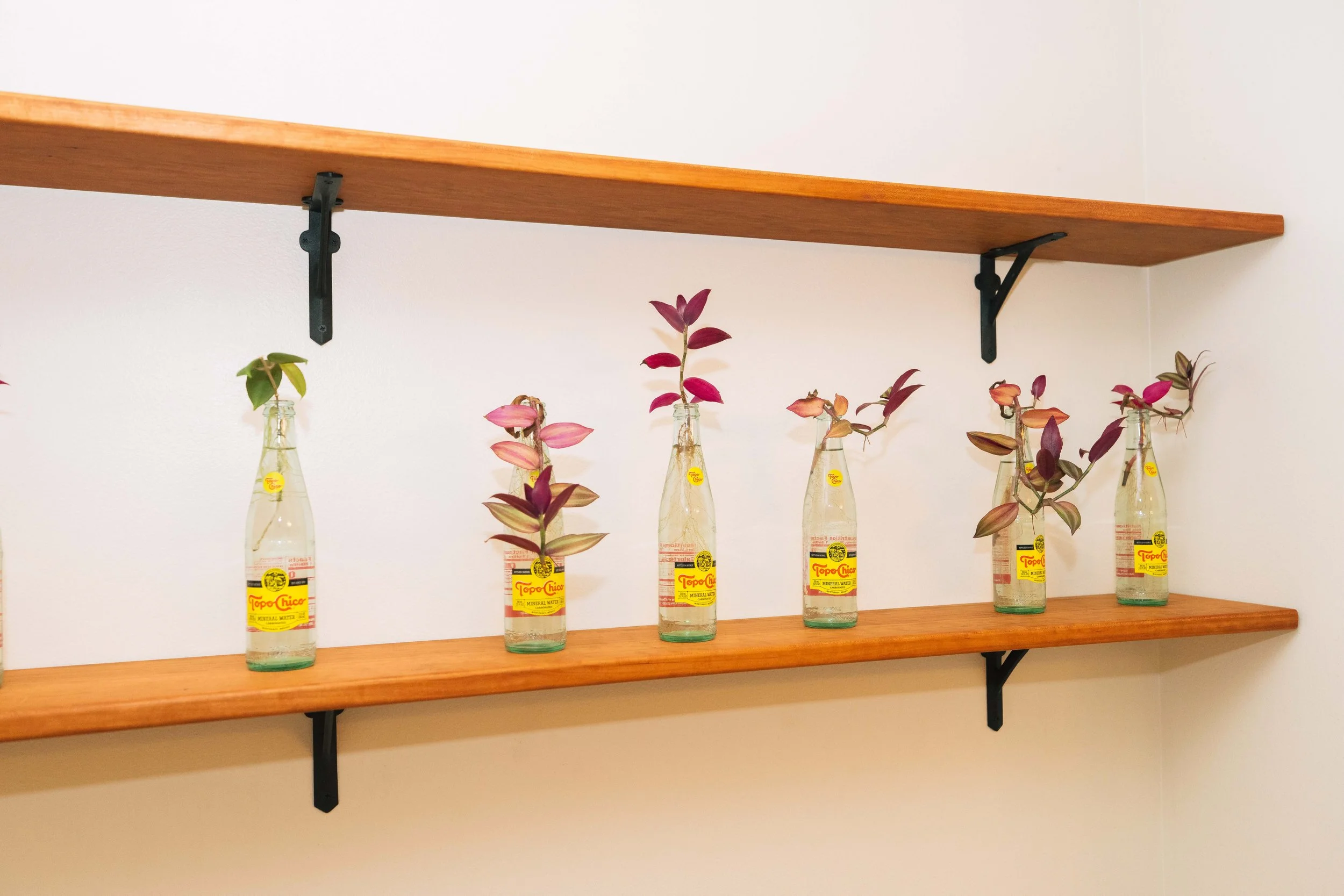Cherry Shelves with Cast Iron Supports ~ starting @ $450/shelf