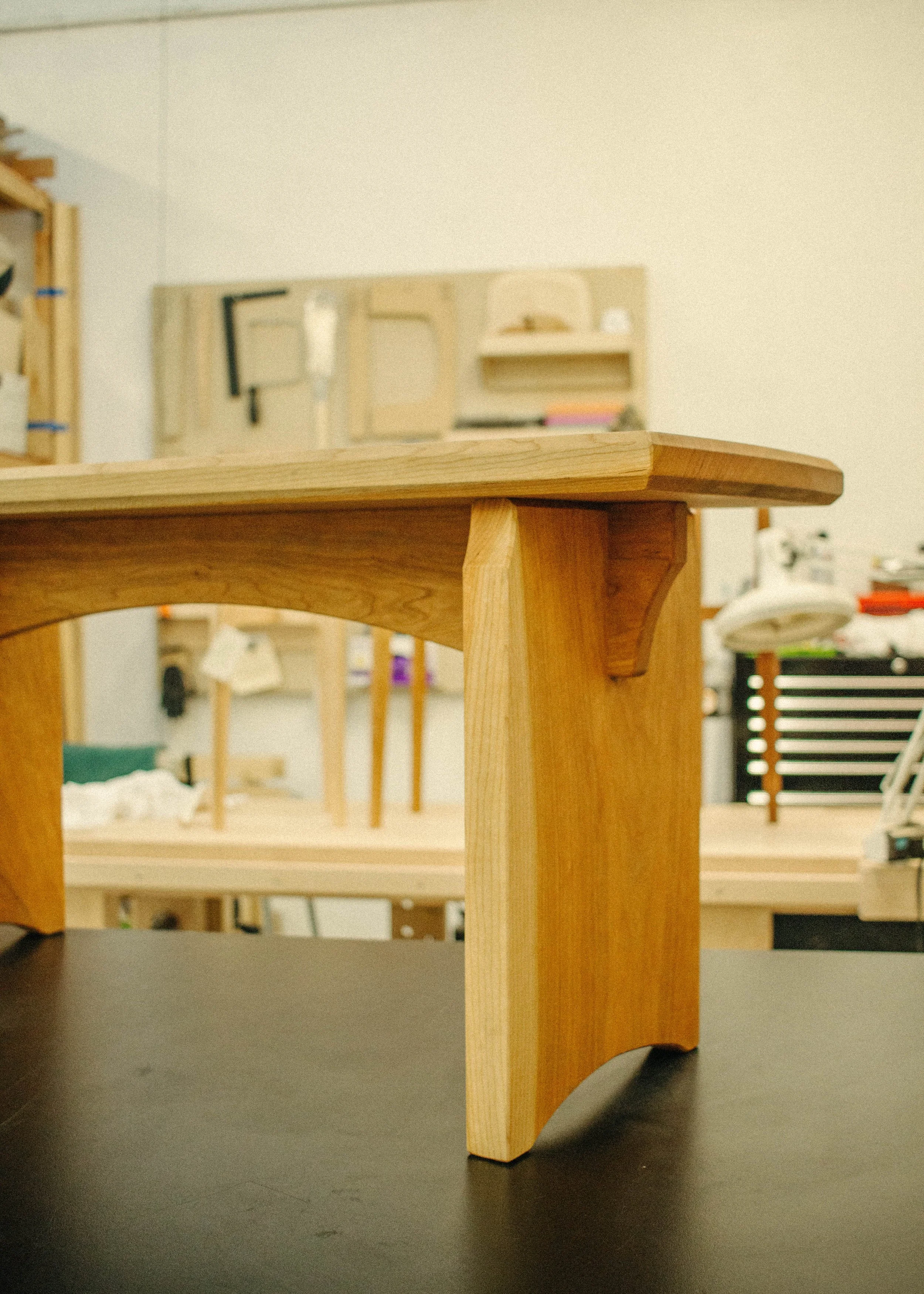 Cherry Entryway Bench (40"L x 14"W x 18"H)  ~ starting @ $950