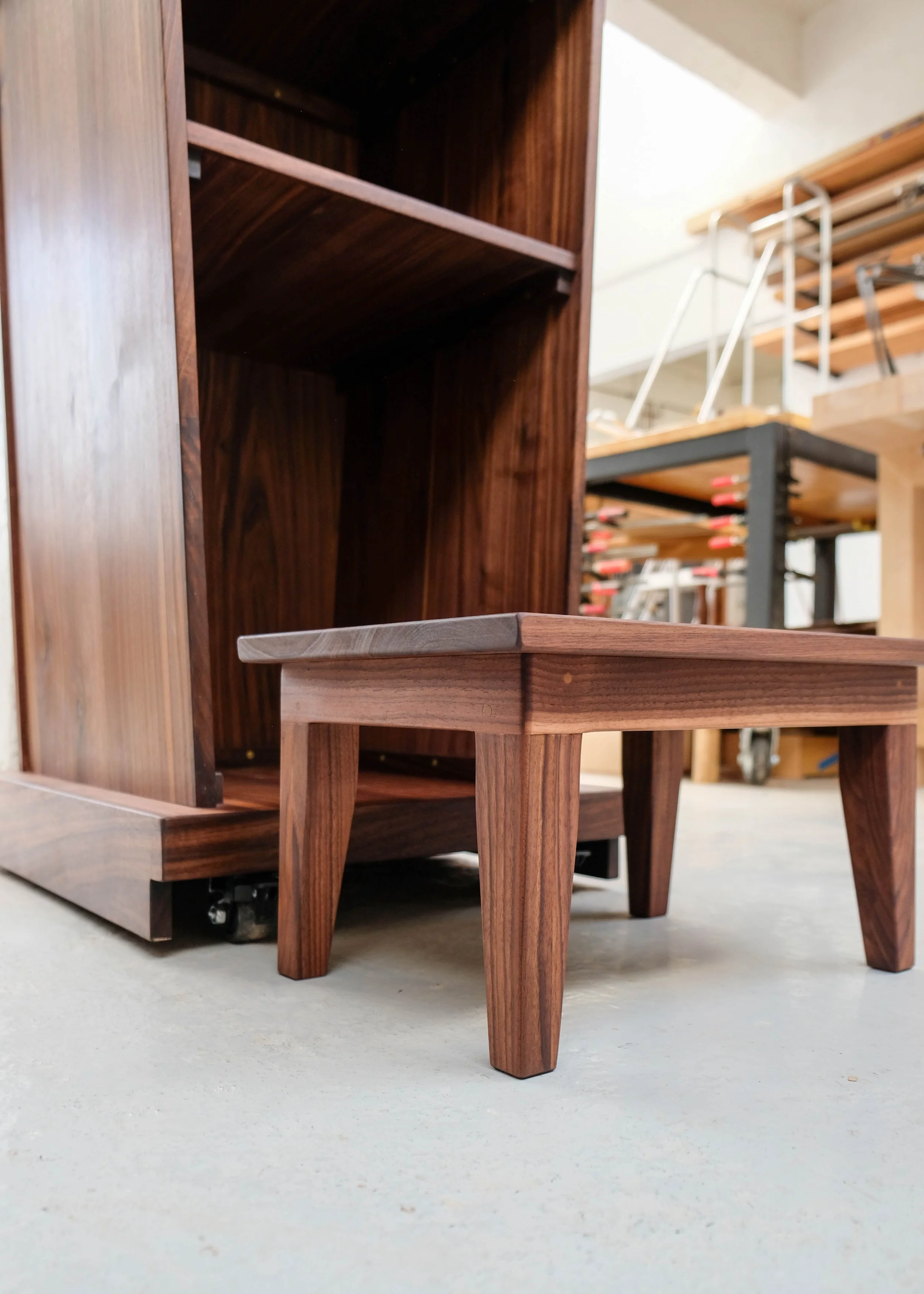 The SF School Walnut Lectern with Stool ~ starting @ $3,200