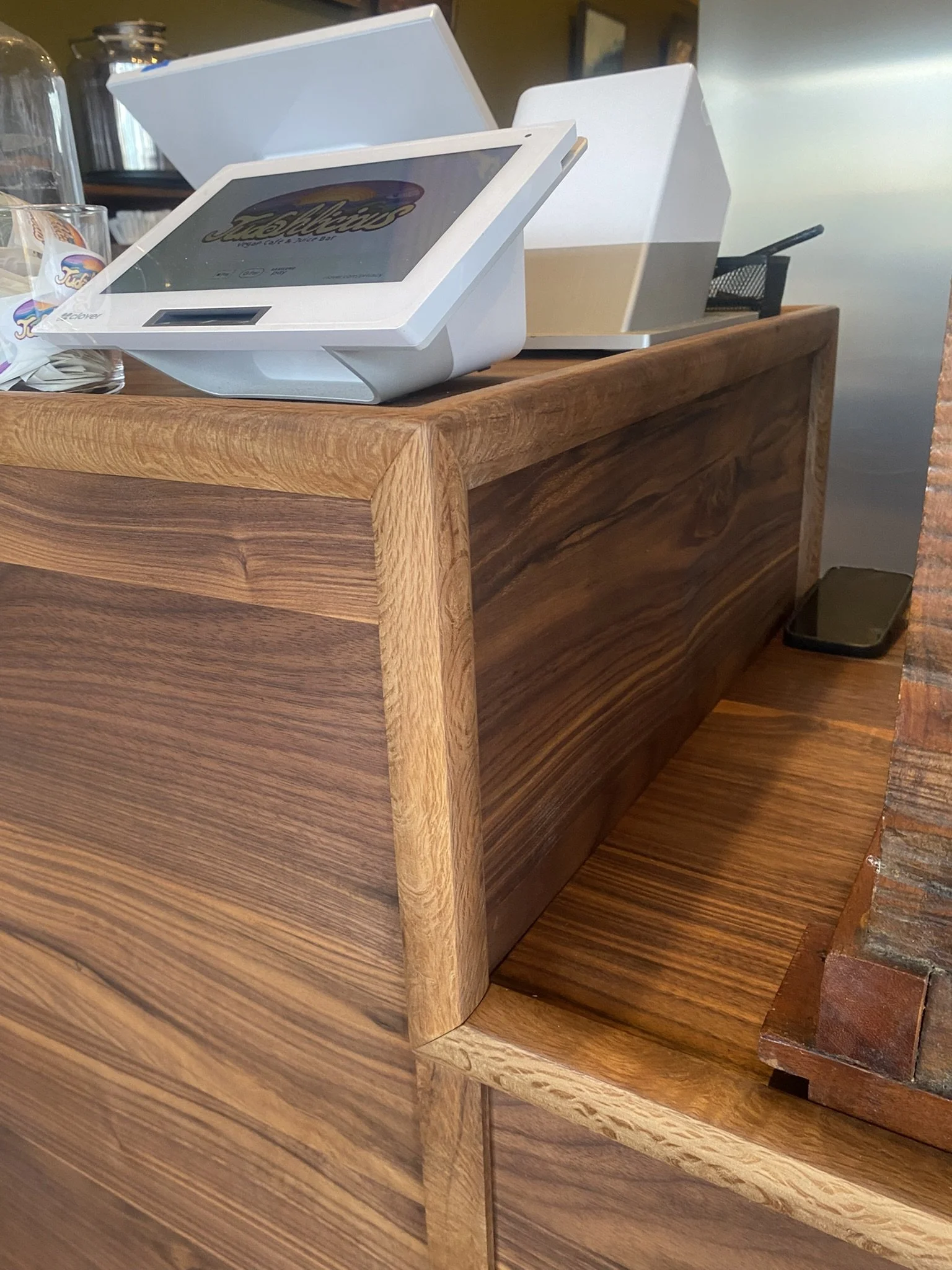 Judahlicious Counter & Display Case in Walnut & Tanoak ~ starting @ $2,600
