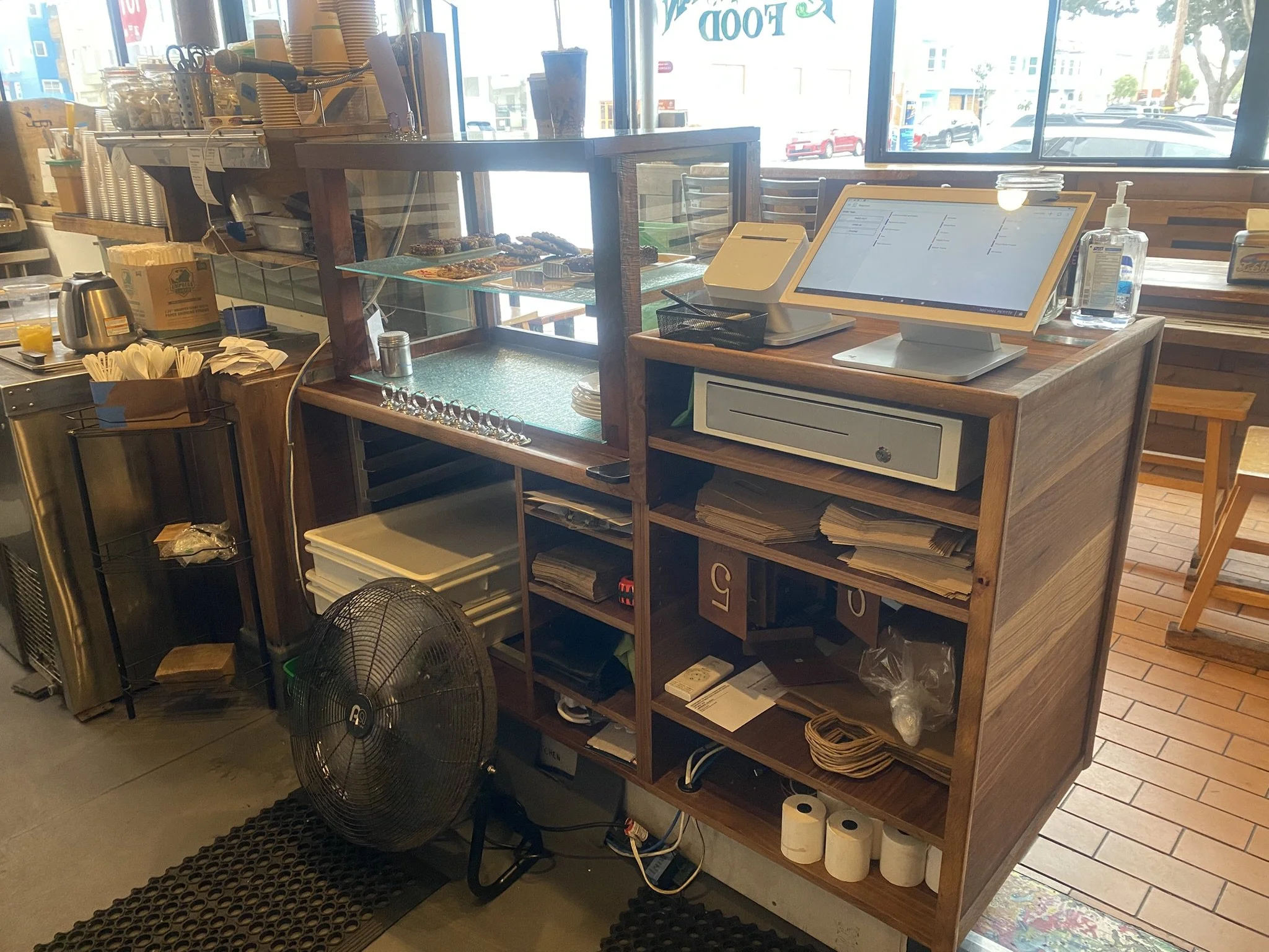Judahlicious Counter & Display Case in Walnut & Tanoak ~ starting @ $2,600