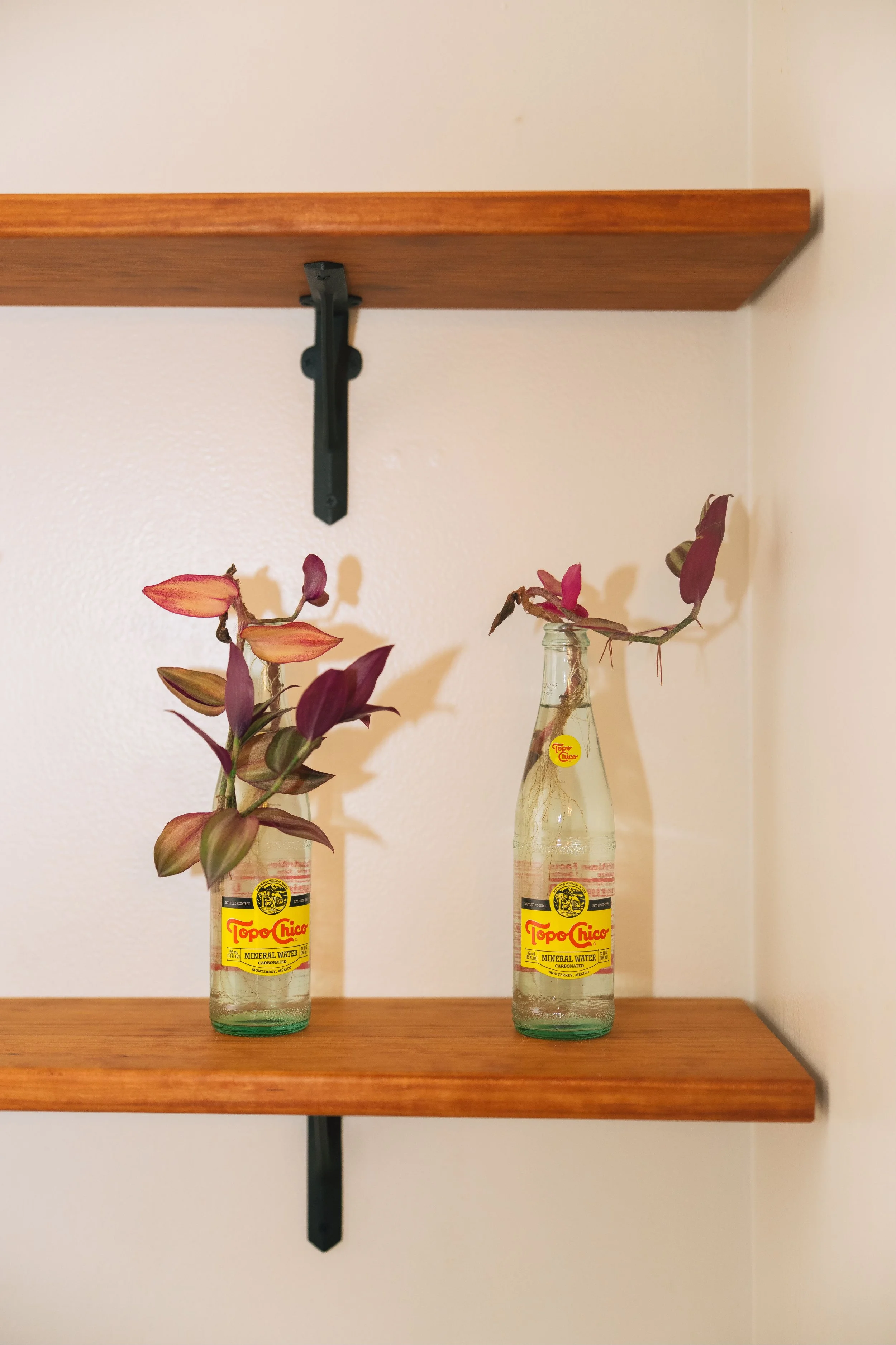 Cherry Shelves with Cast Iron Supports ~ starting @ $450/shelf