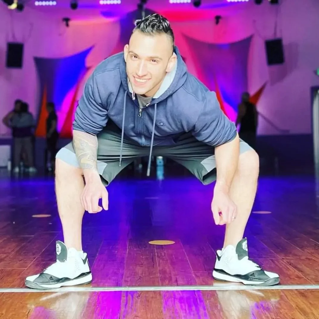 Nick Gaudio ’s dance journey began in college hip hop crews, and he’s been chasing the beat ever since—bringing endless energy and fresh moves to every class. He discovered dance fitness as a way to stay fit, reconnect with rhythm, and build a welco