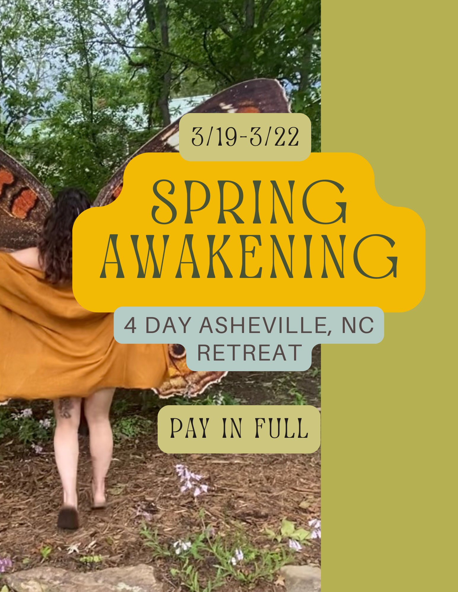 Pay in Full: Early Bird - Spring Awakening Retreat March 19-22