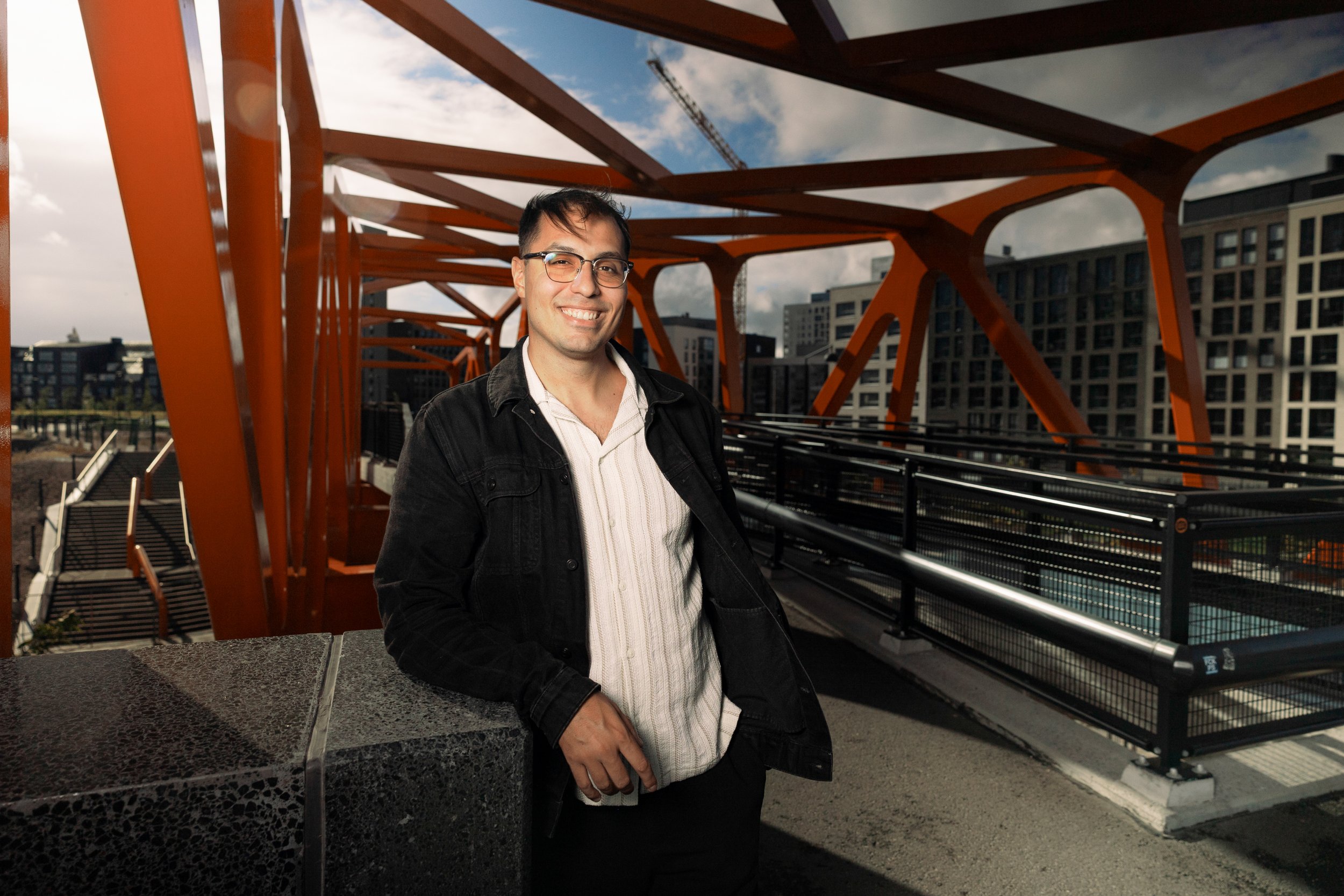 Economist Yussef Zad, photographed for Suomen Kuvalehti.