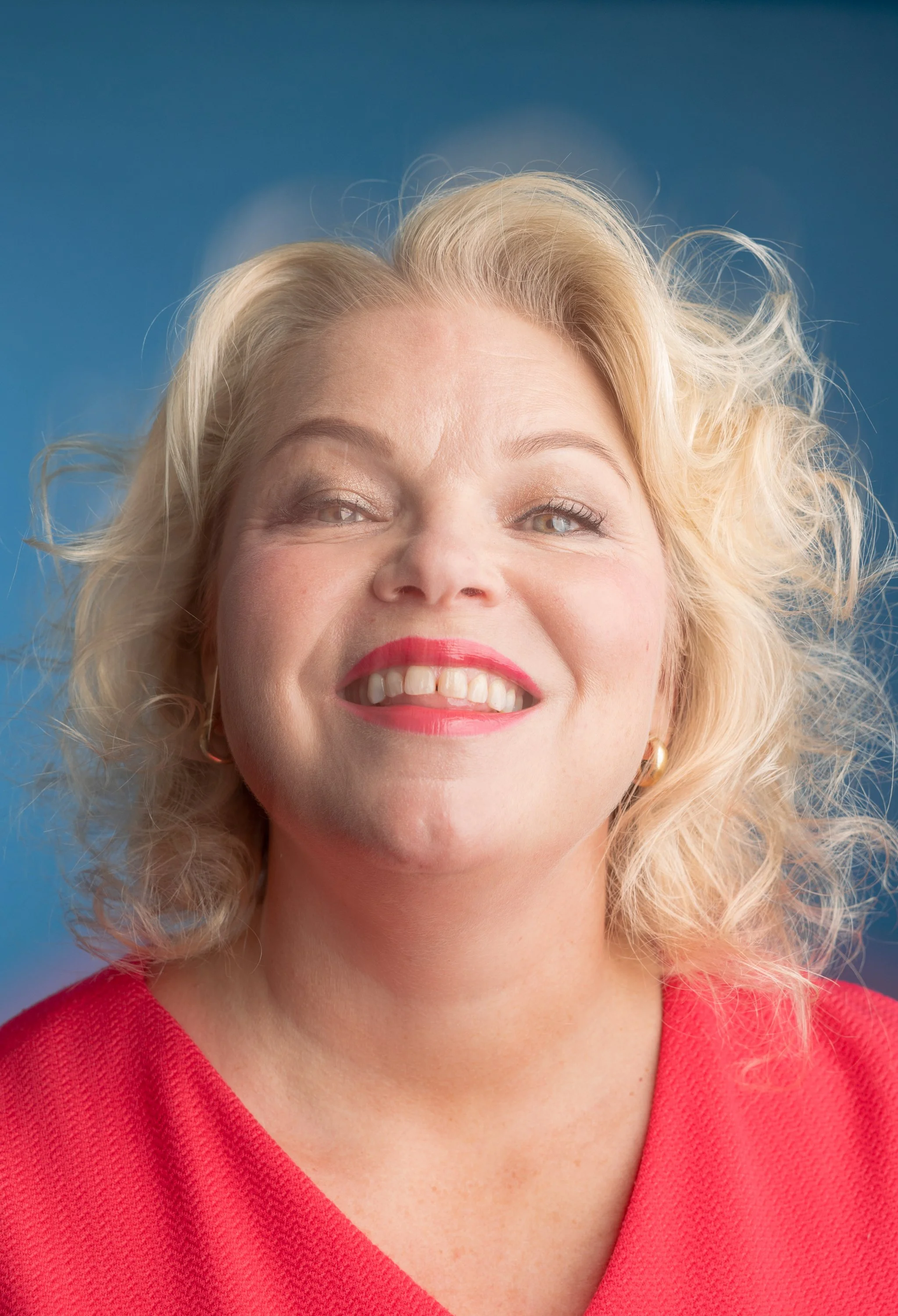 Writer Anne Moilanen photographed for Suomen Kuvalehti.