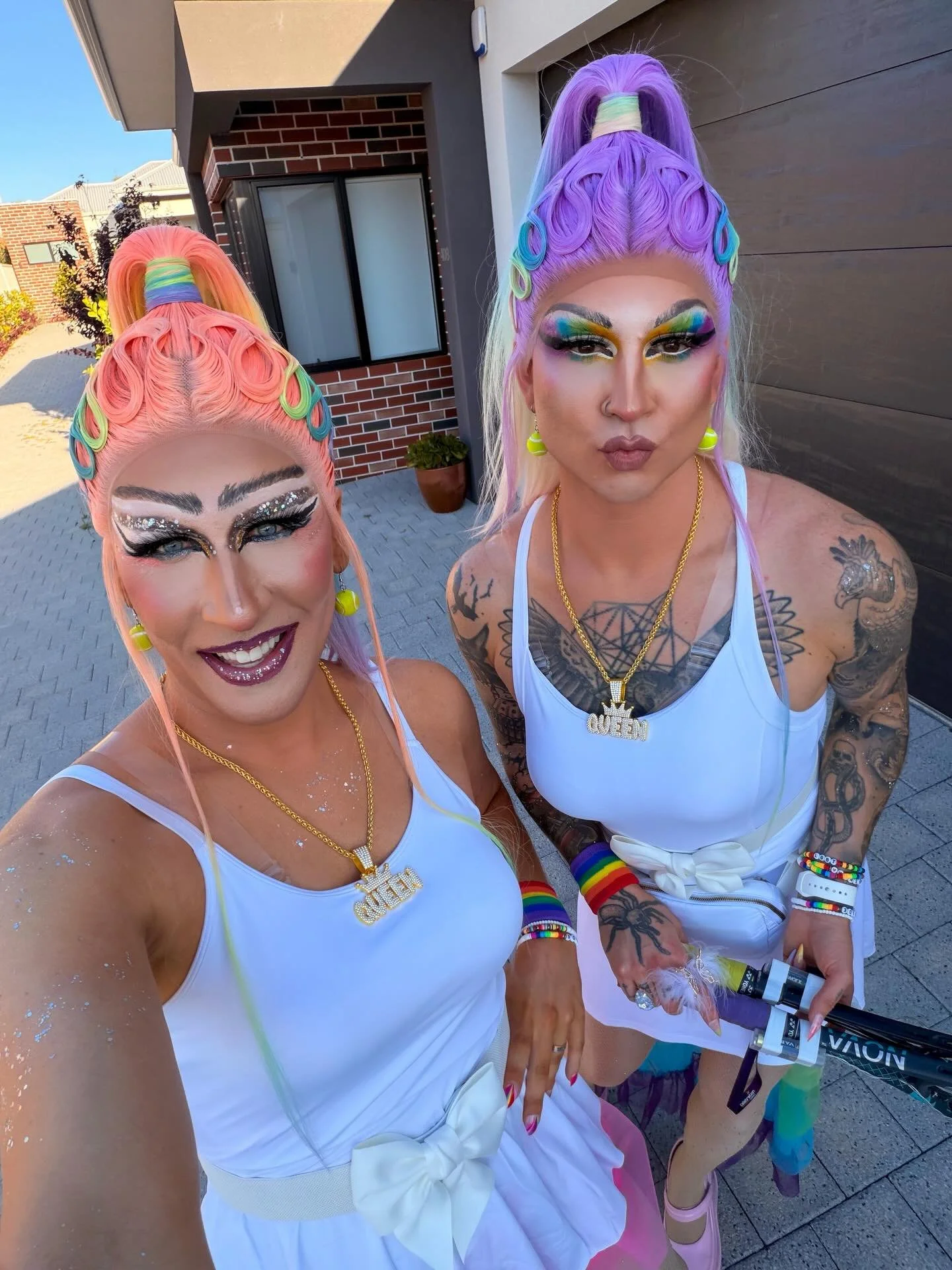 Proud 🥹🌈🫶🏼

Butter and Cream lived their absolute best lives last night, marching with Loton Park Tennis Club in the Perth Pride Parade 😍✨ @lotonparktennisclub 

Seeing Northbridge glowing in every colour of the rainbow, with so many smiling fac