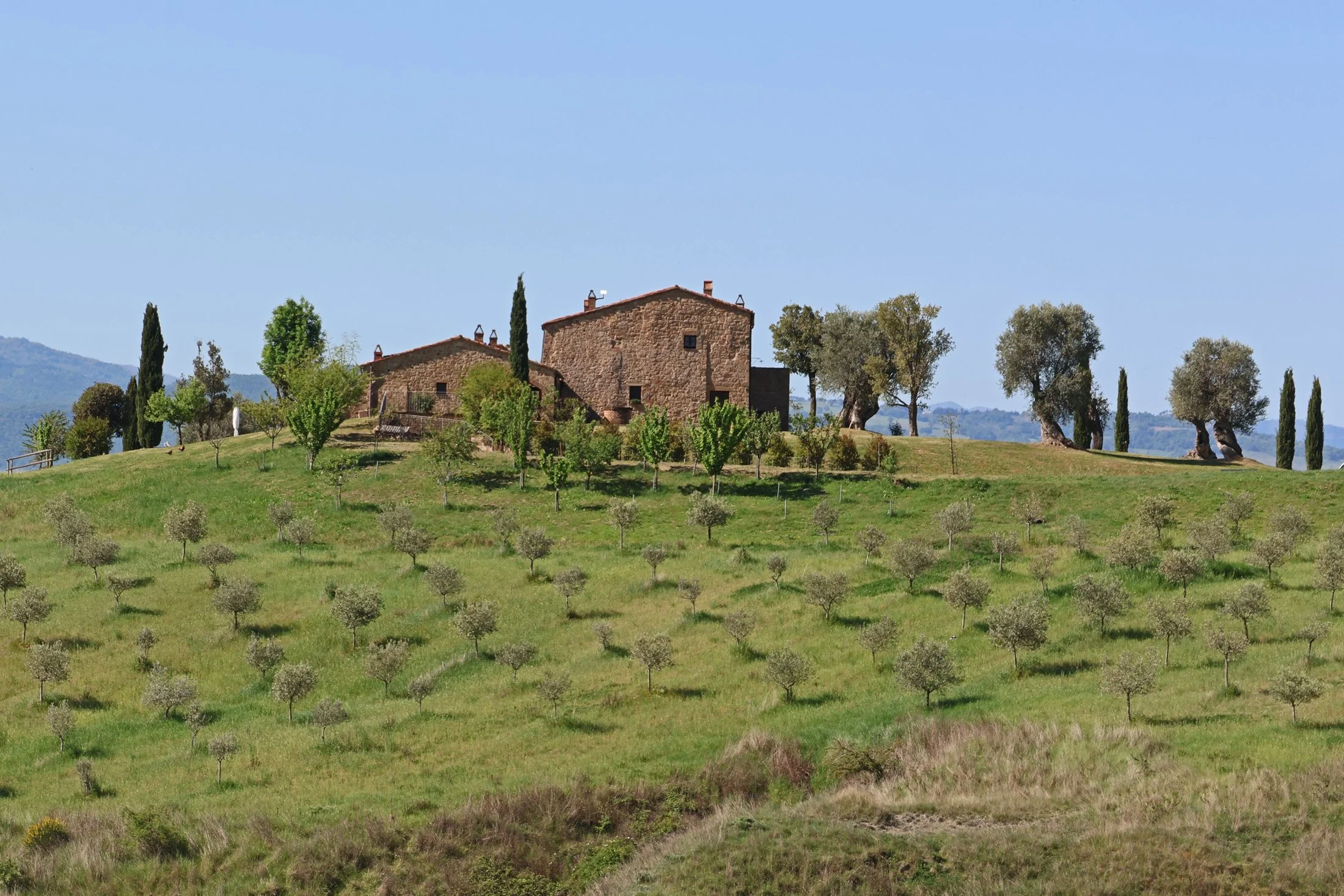 Dans les collines de Toscane