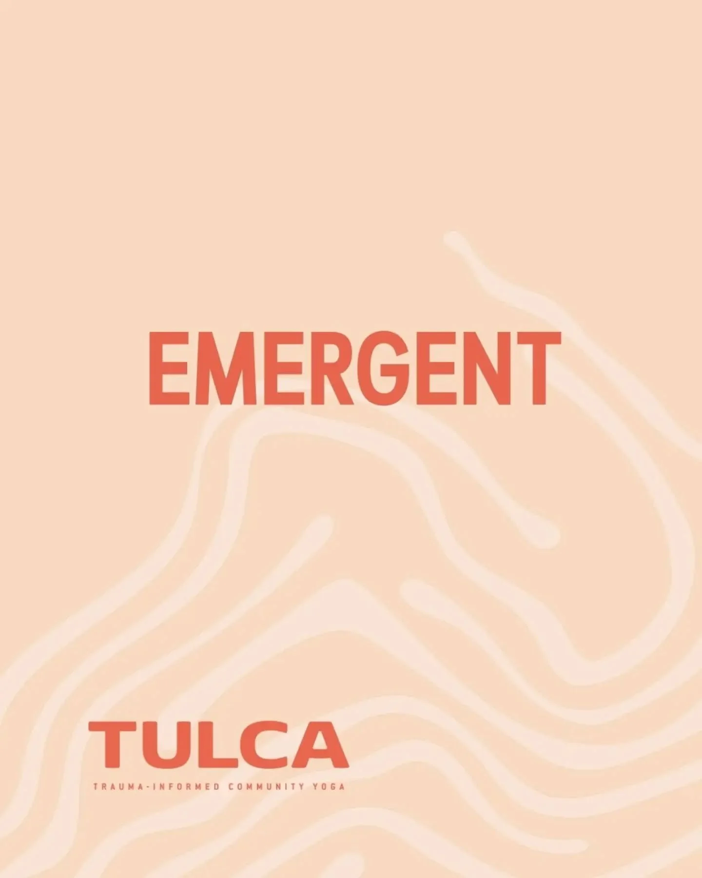 🌊EMERGENT

The word emergent has become a bit of an inside joke here at Tulca. When something goes wrong, when we feel like we're not doing enough, when we have to scrap plans because it's just not working... We look at each other, laugh, and say ✨e