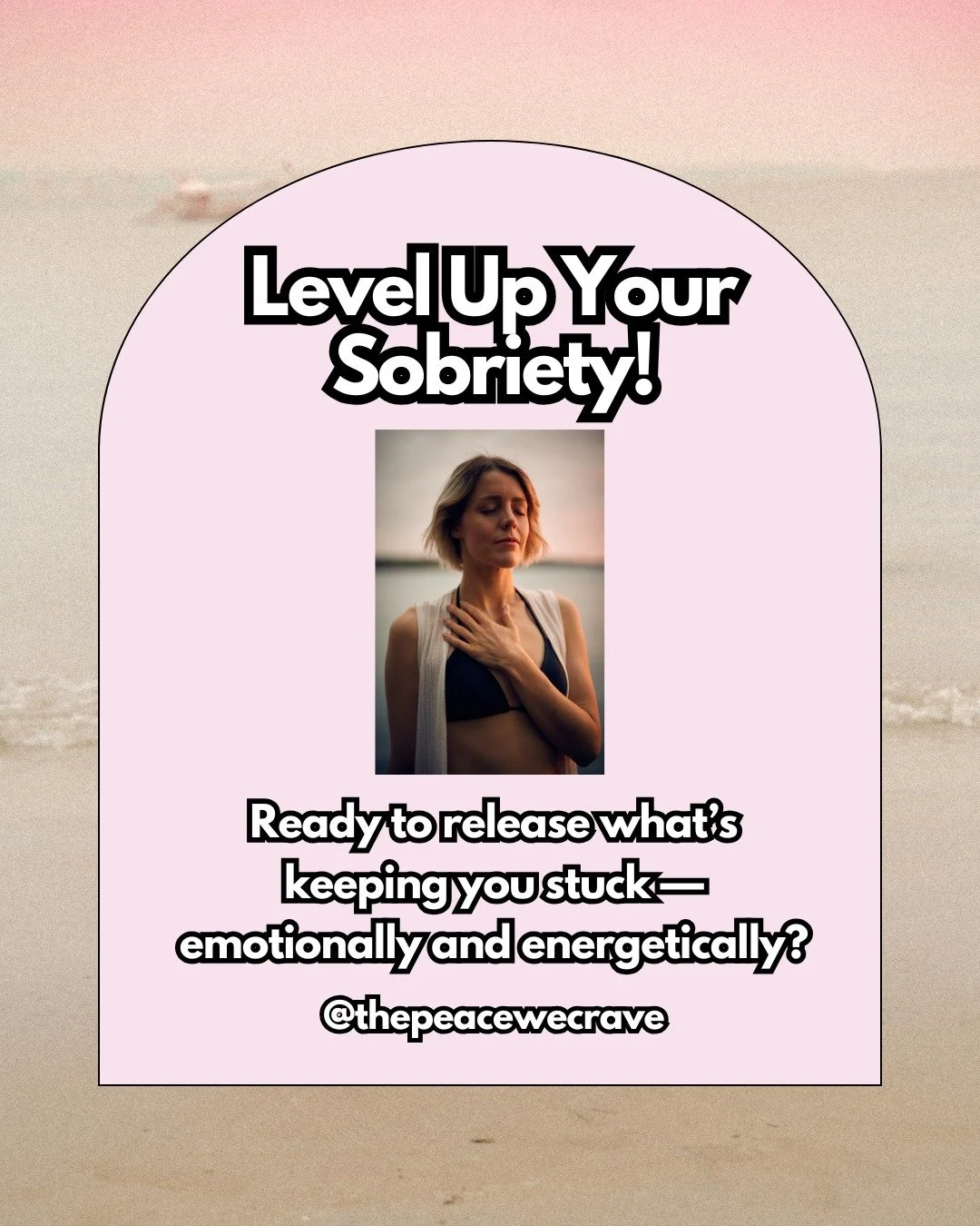 Energy healing can help you align your body, mind, and spirit as you build a life that truly supports your recovery. During a Level Up Your Sobriety session, we’ll explore your unique energy patterns and create a healing plan to help you feel b