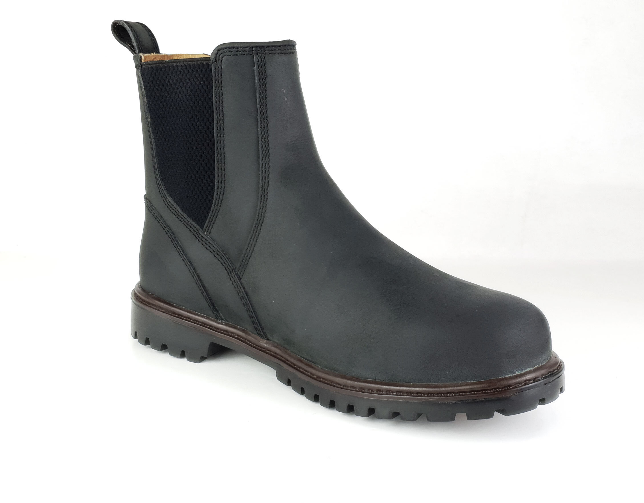 Samson 7047 S3 SRC Size 6 Black Leather Steel Toe Chelsea Dealer Safety Boots 