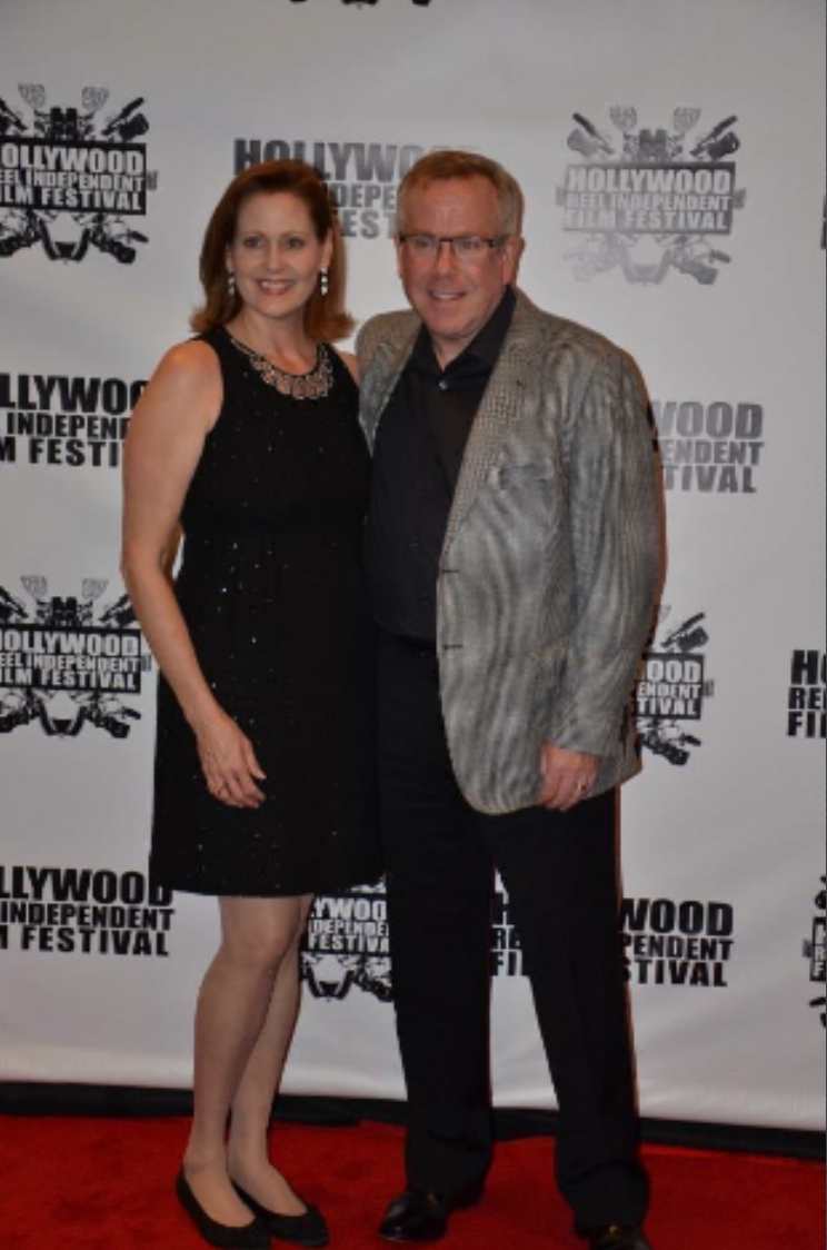 Deborah &amp; Peter Bertling on red carpet at Hollywood Reel Independent Film Festival