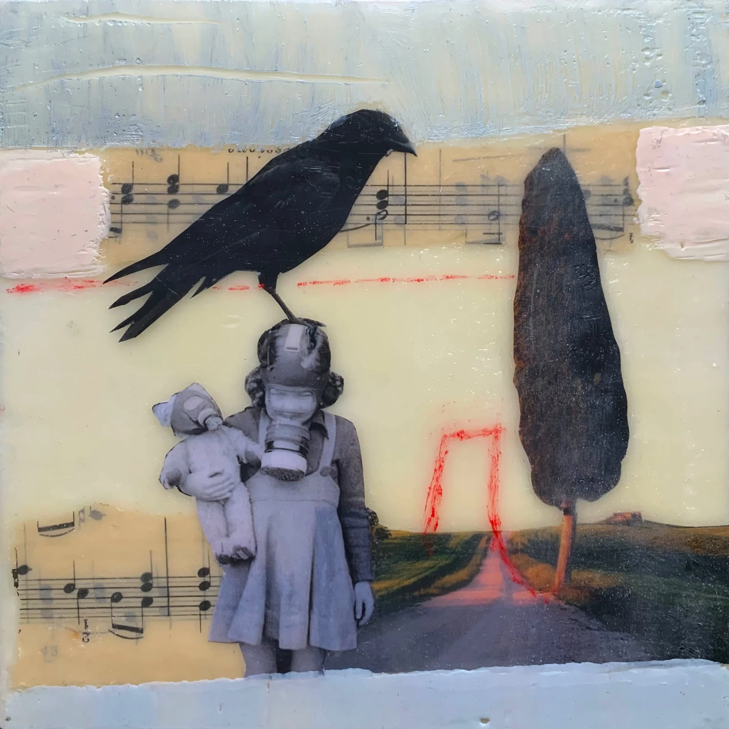 Respire 2 - panel 2 of triptych