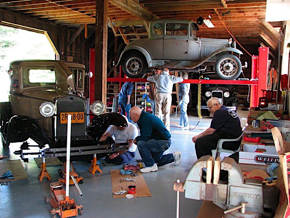 Garage Day in the barn