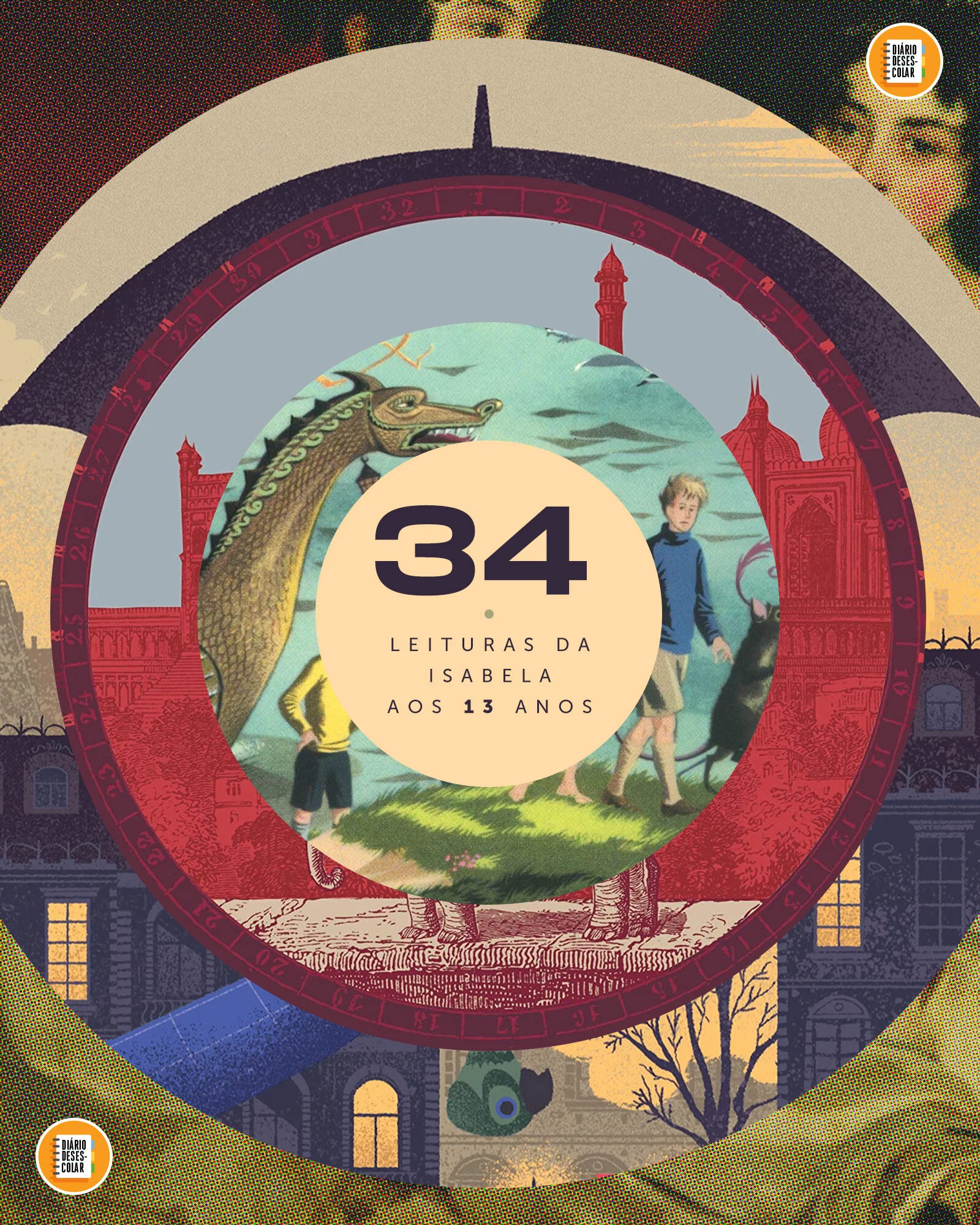 34 leituras da Isabela aos 13 anos.