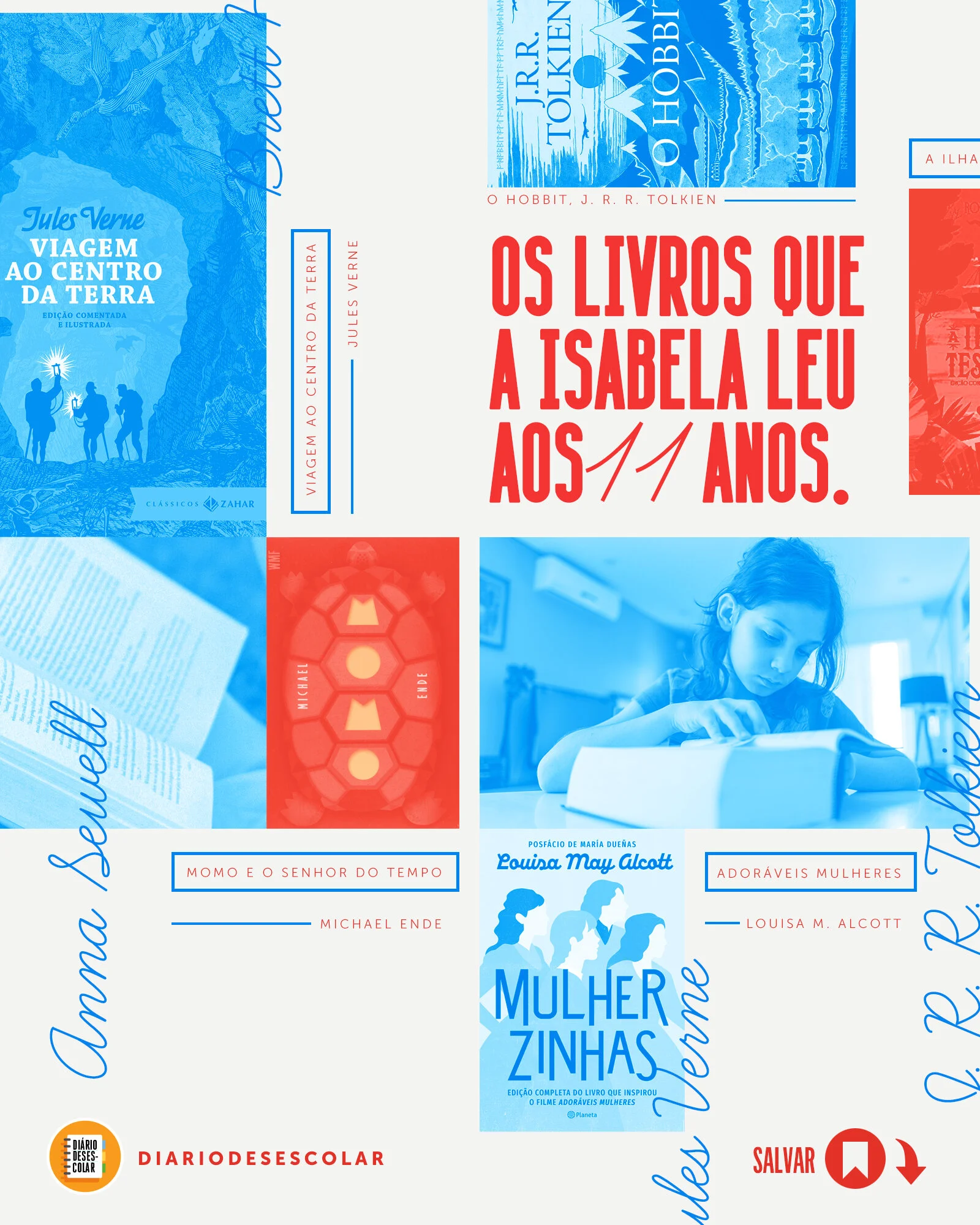 Os livros que a Isabela leu aos 11 anos