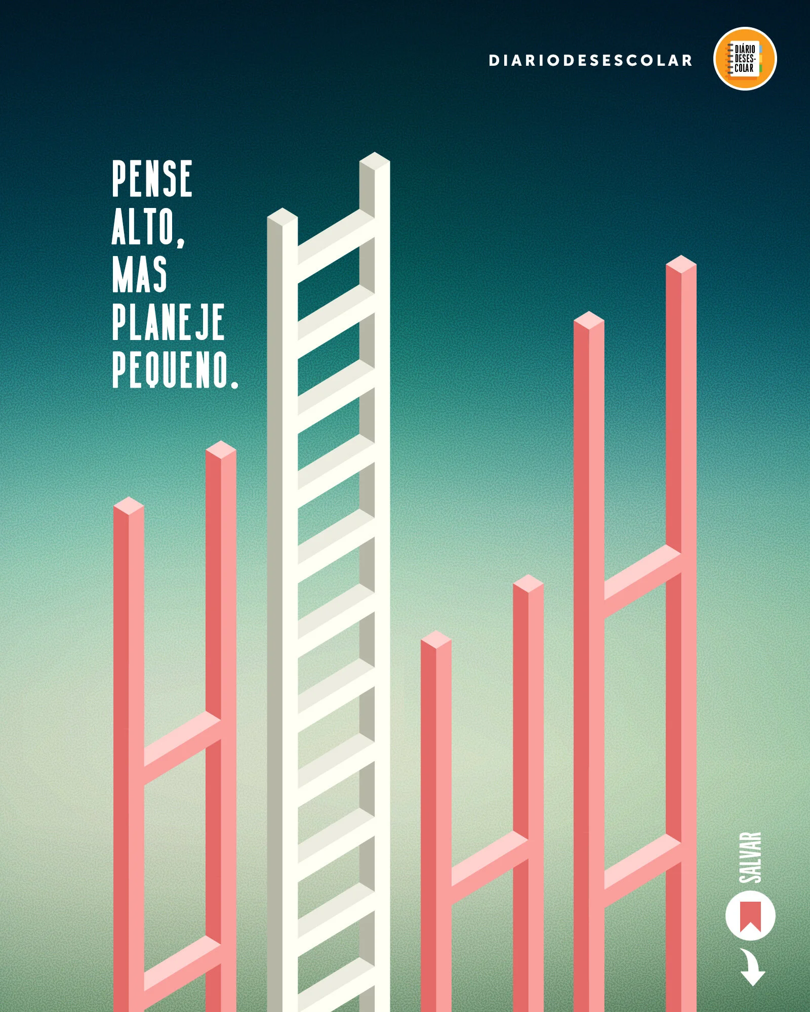 Pense alto, mas planeje pequeno.