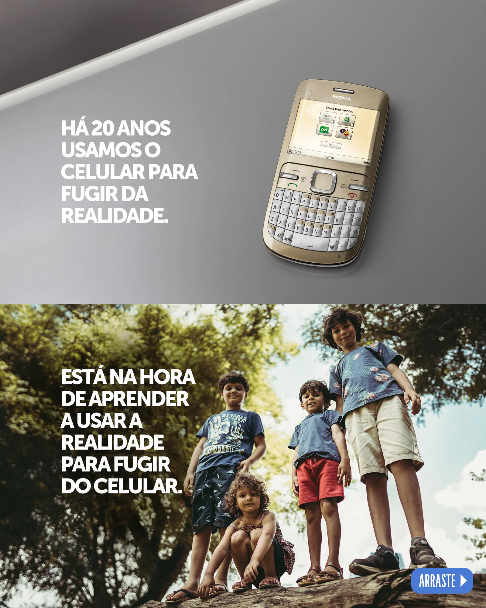 Sobre telas e realidade.