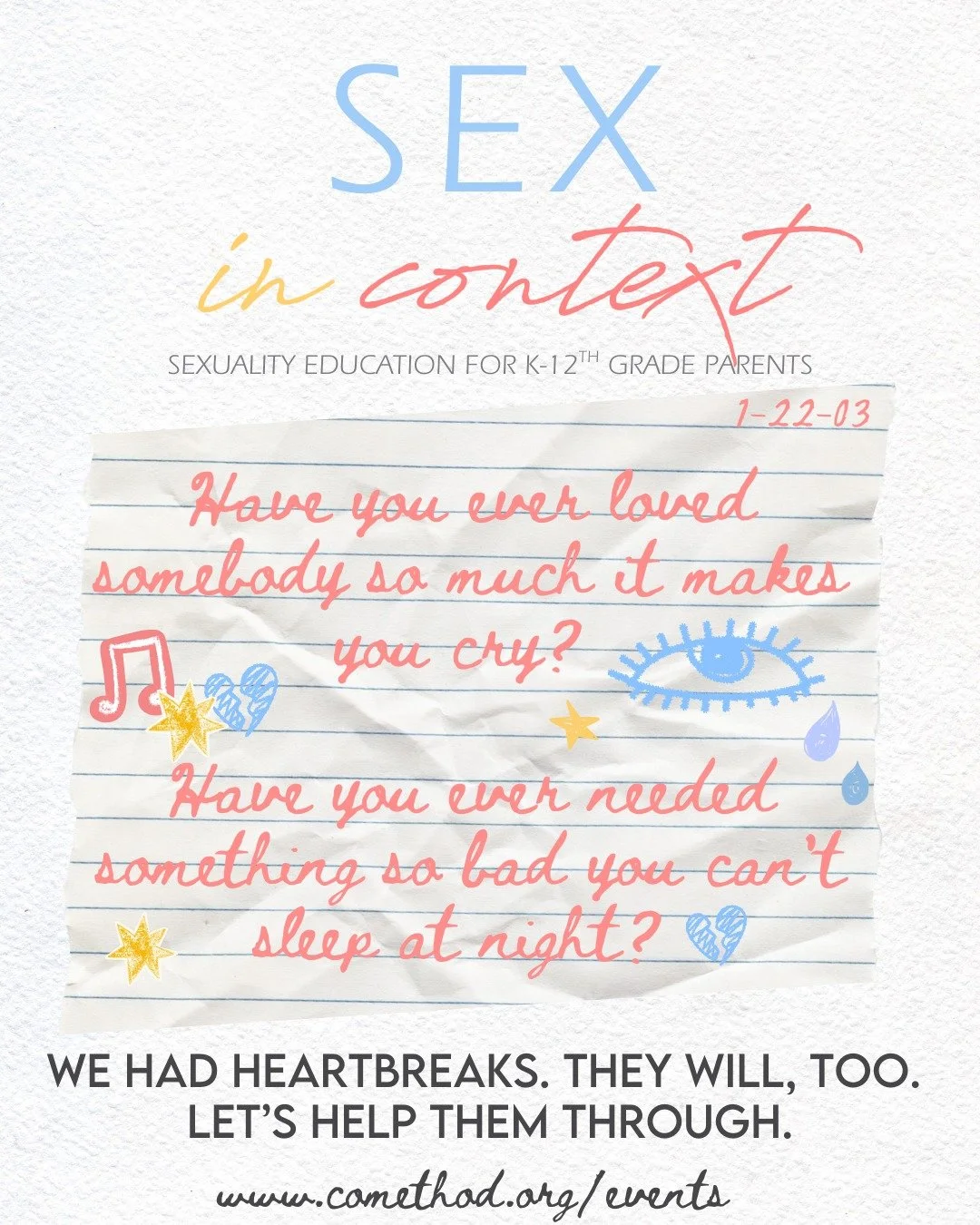 We had heartbreaks, too. First relationships that failed. Friendships that shifted. Big feelings that didn&rsquo;t yet have words. 

The hardest moments rarely come with a script&mdash;but when parents have strong relational skills and a foundation o