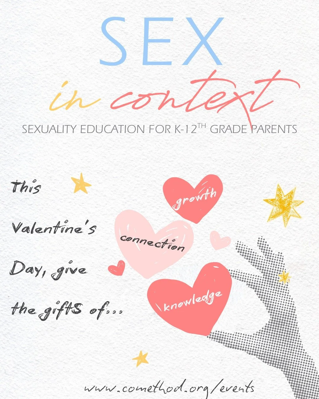 This Valentine&rsquo;s Day, give a gift that supports the person you love&mdash;and the family you&rsquo;re building together. 

Registration to Sex in Context for Parents strengthens connection at home, which nurtures familial health and romantic pa