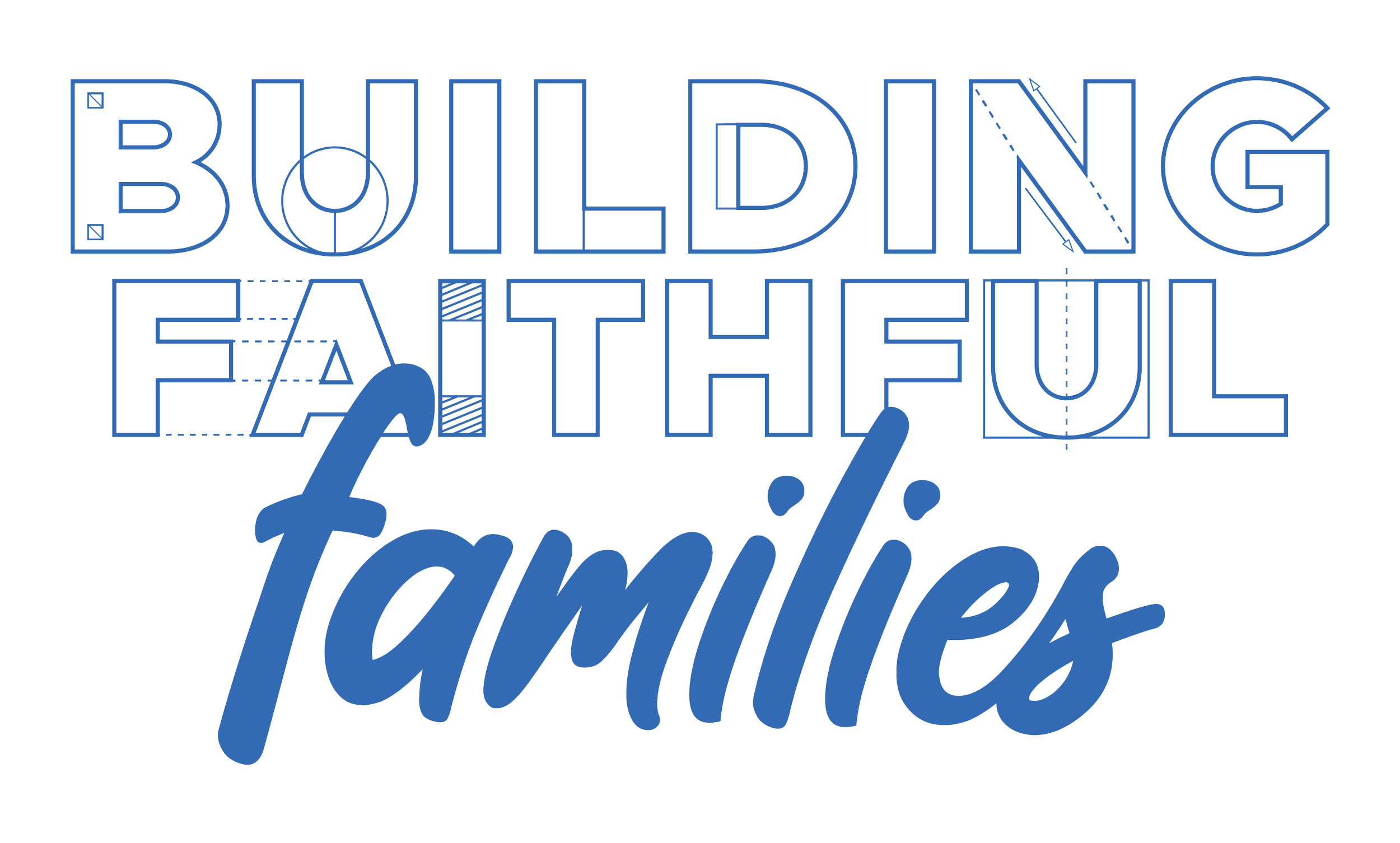 Building faithful families text graphic