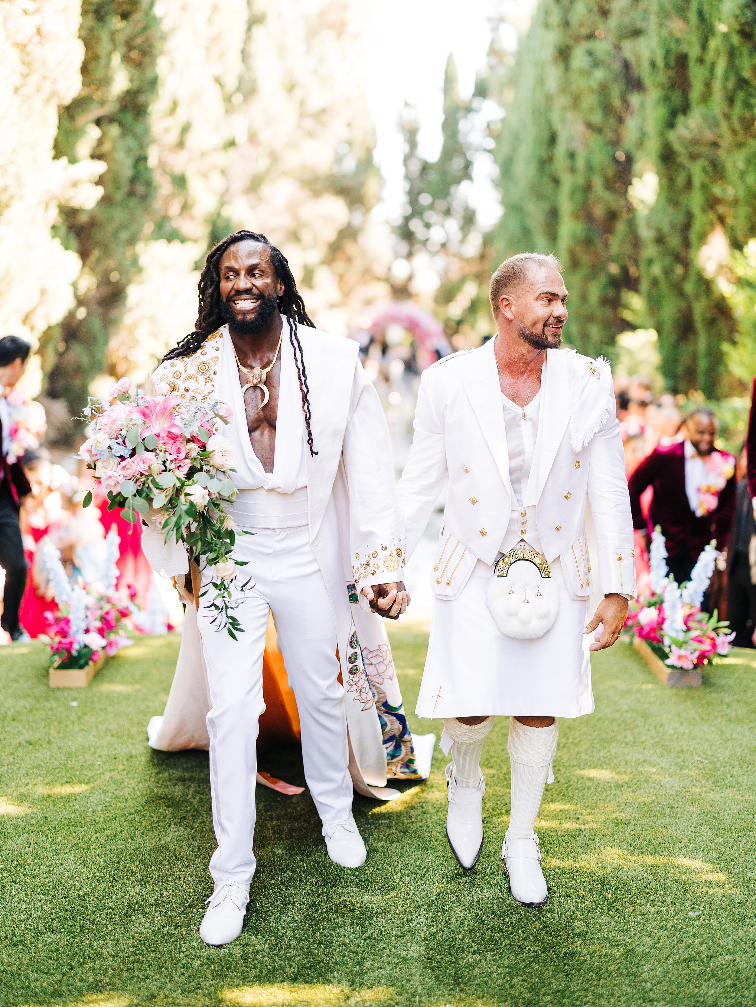 Glamorous LGBT wedding inspired by couture fashion — Palm Springs & New  England Wedding Photographer