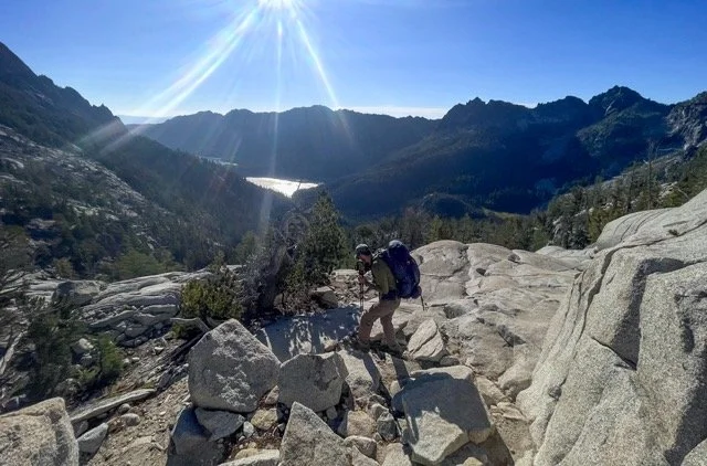 Steep sections going down towards Snow Lakes