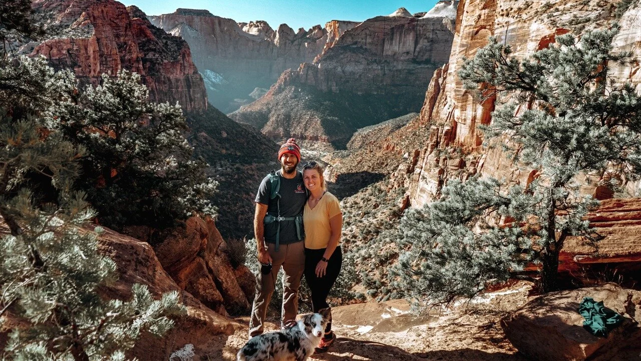   View from Overlook Canyon in Zion National Park  