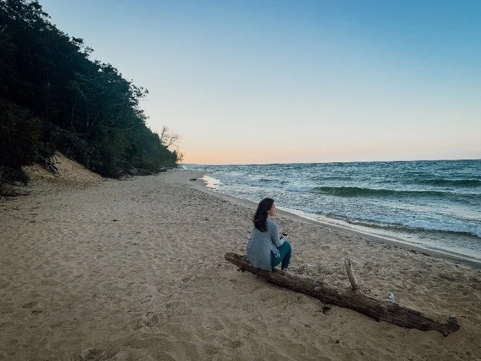   Sunset at PJ Hoffmaster State Campground  