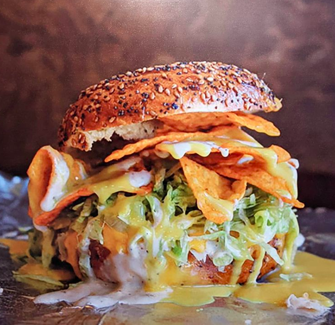   Bagel sandwich from Sully’s Steamers.  