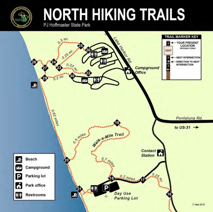 North Trails - Hoffmaster State Park