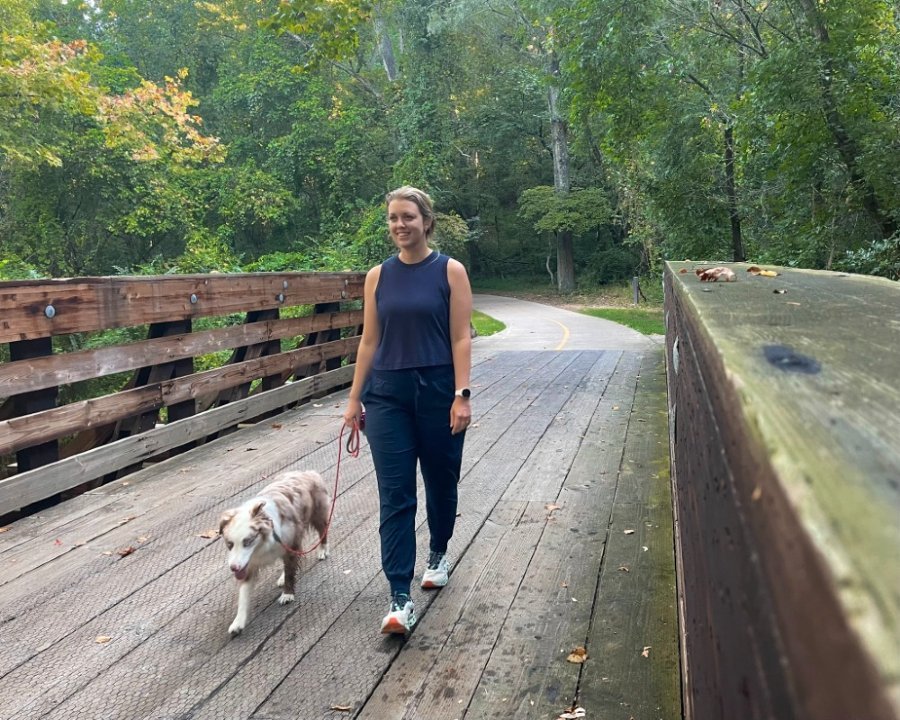   Pictured wearing lululemon Dance Studio Mid-Rise Jogger  