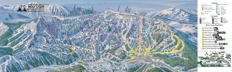  Wolf Creek Ski Map (click on map for larger view) 