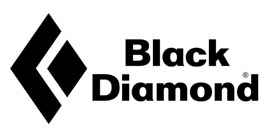 Black Diamond logo with stylized diamond shape and text