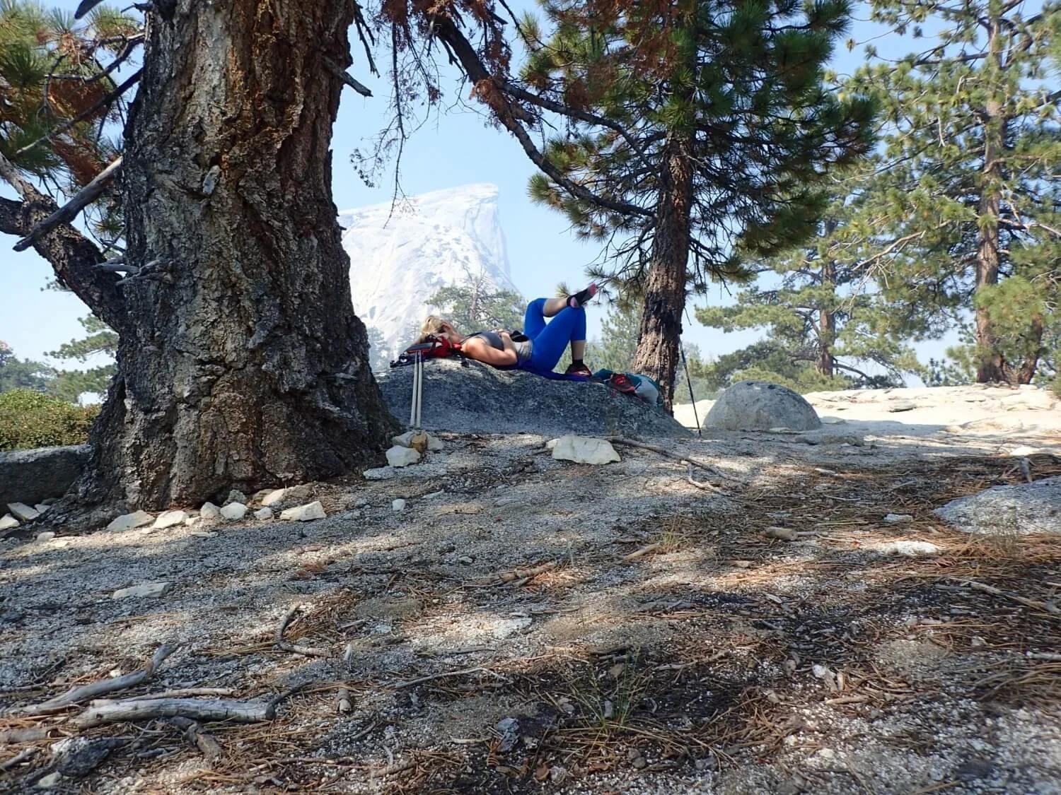  Much Needed Rest - Hiking Half Dome in Yosemite. 